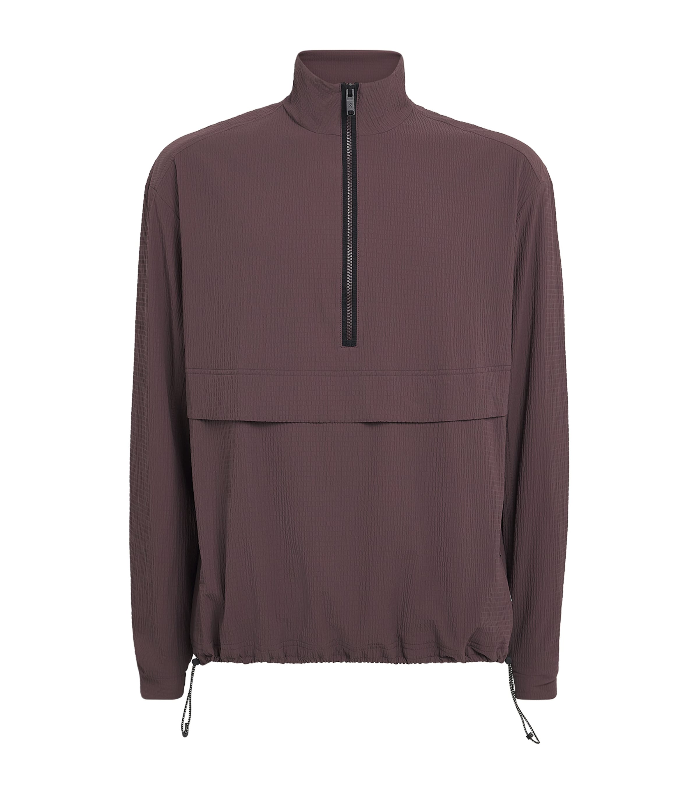 On Mens Textured Courtside Half-Zip Jacket Mulberry Image 1