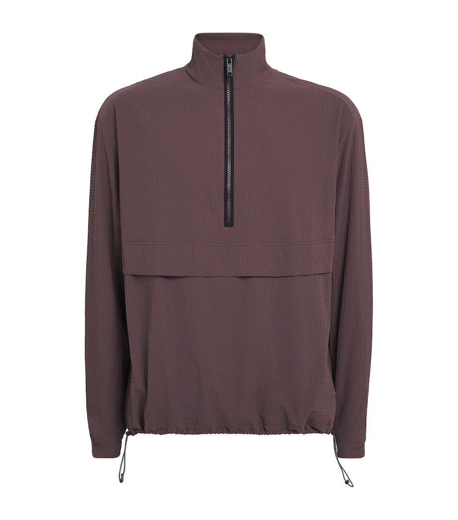 On Mens Textured Courtside Half-Zip Jacket Mulberry Image 1