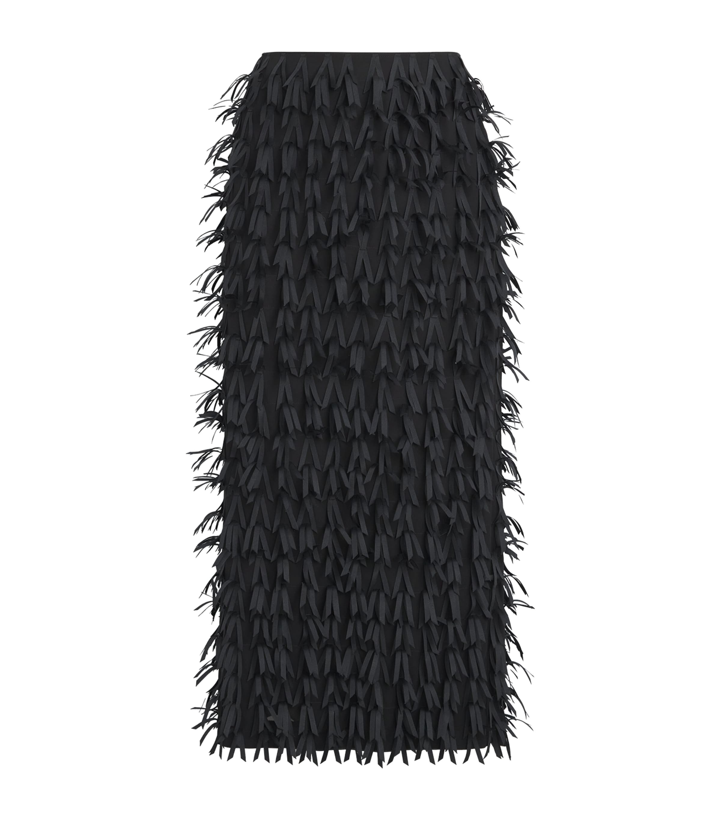Lafayette 148 New York Embellished Straight Midi Skirt In Black