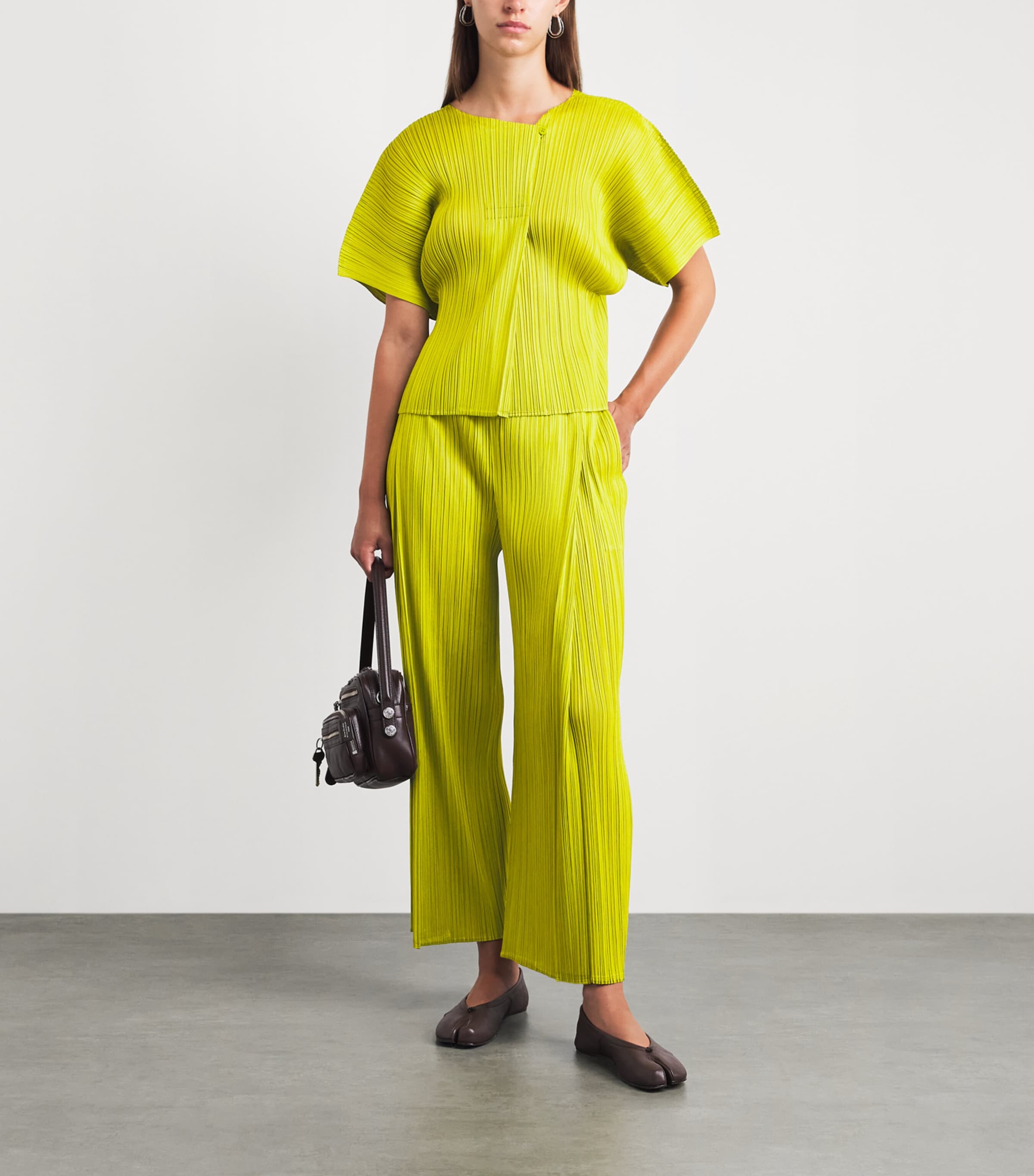 Pleats Please Issey Miyake Green Monthly Colors June Top | Harrods US