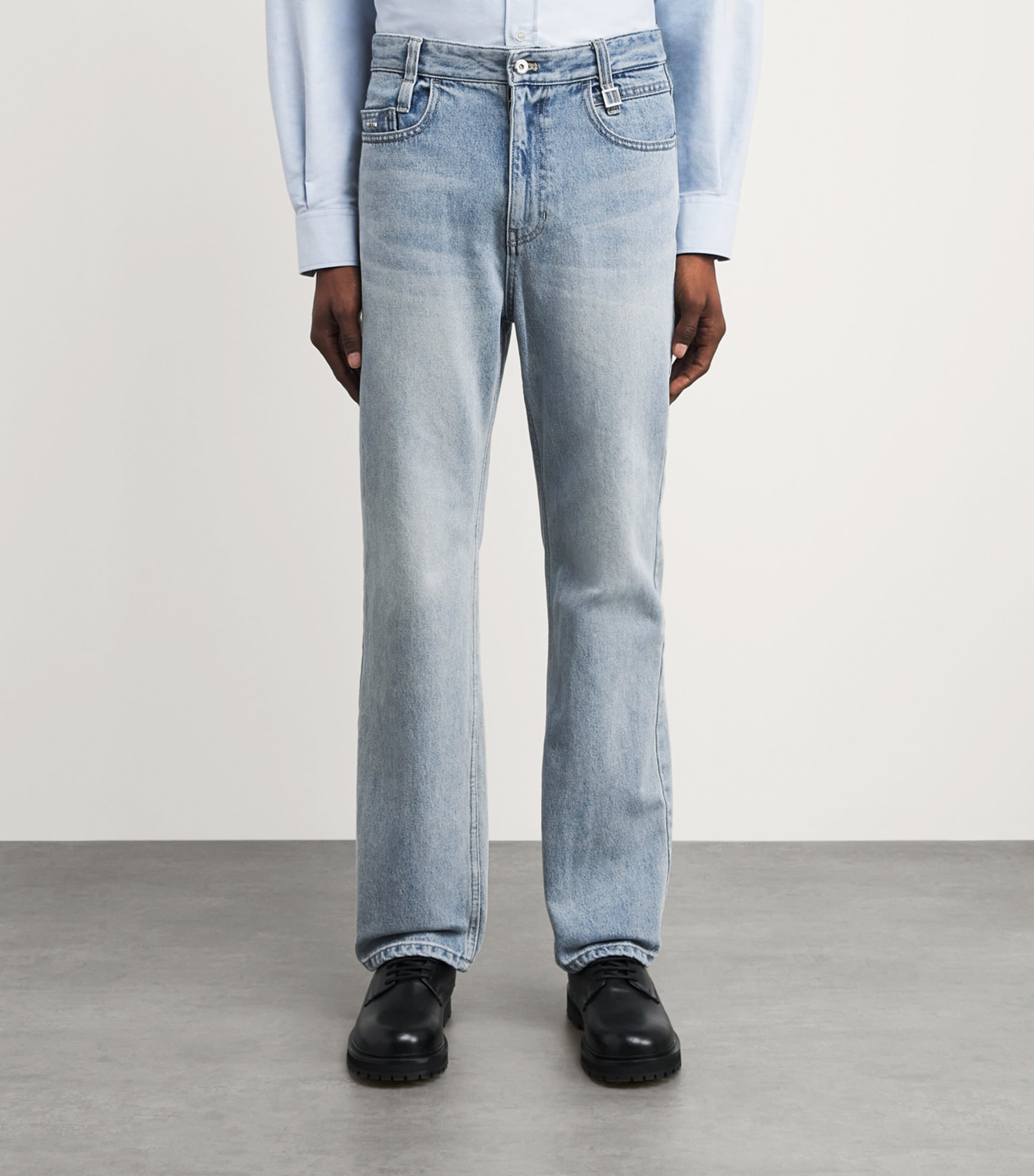 Wooyoungmi Mens Straight Jeans Blue Image 4