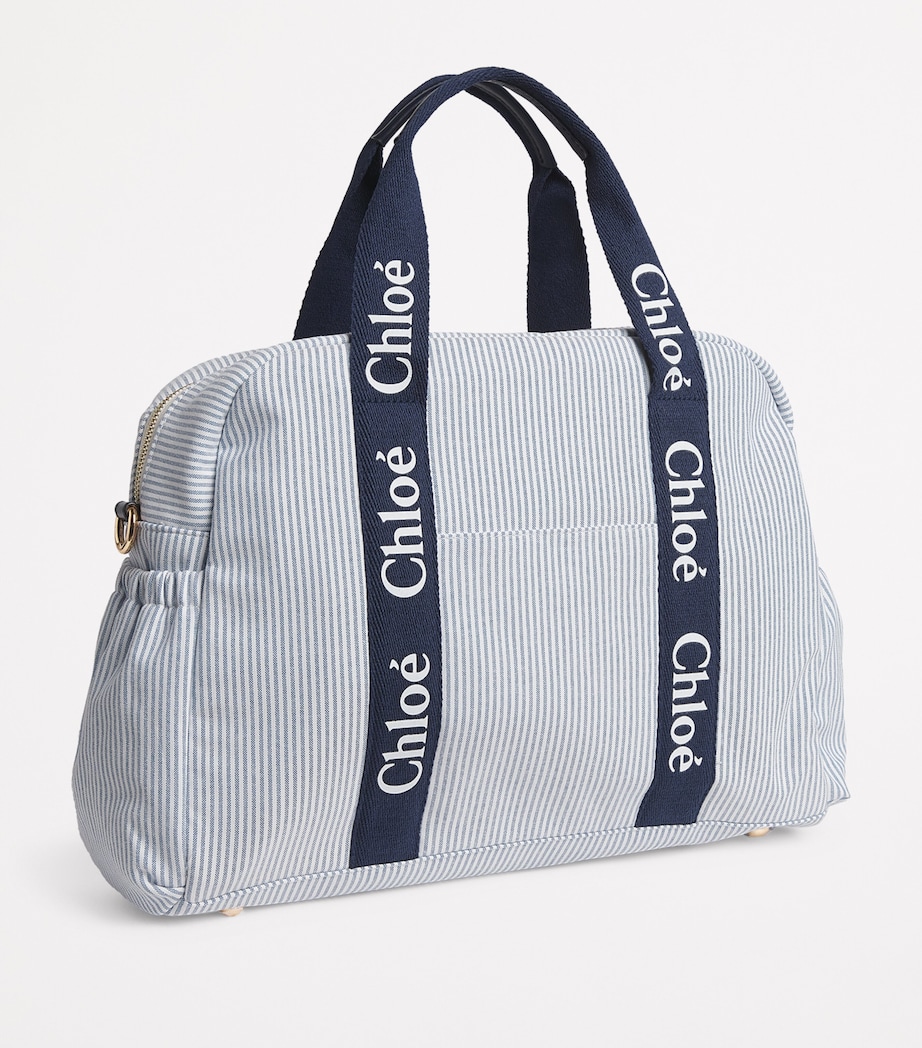 Striped Logo Changing Bag 859 NAVY Image 2