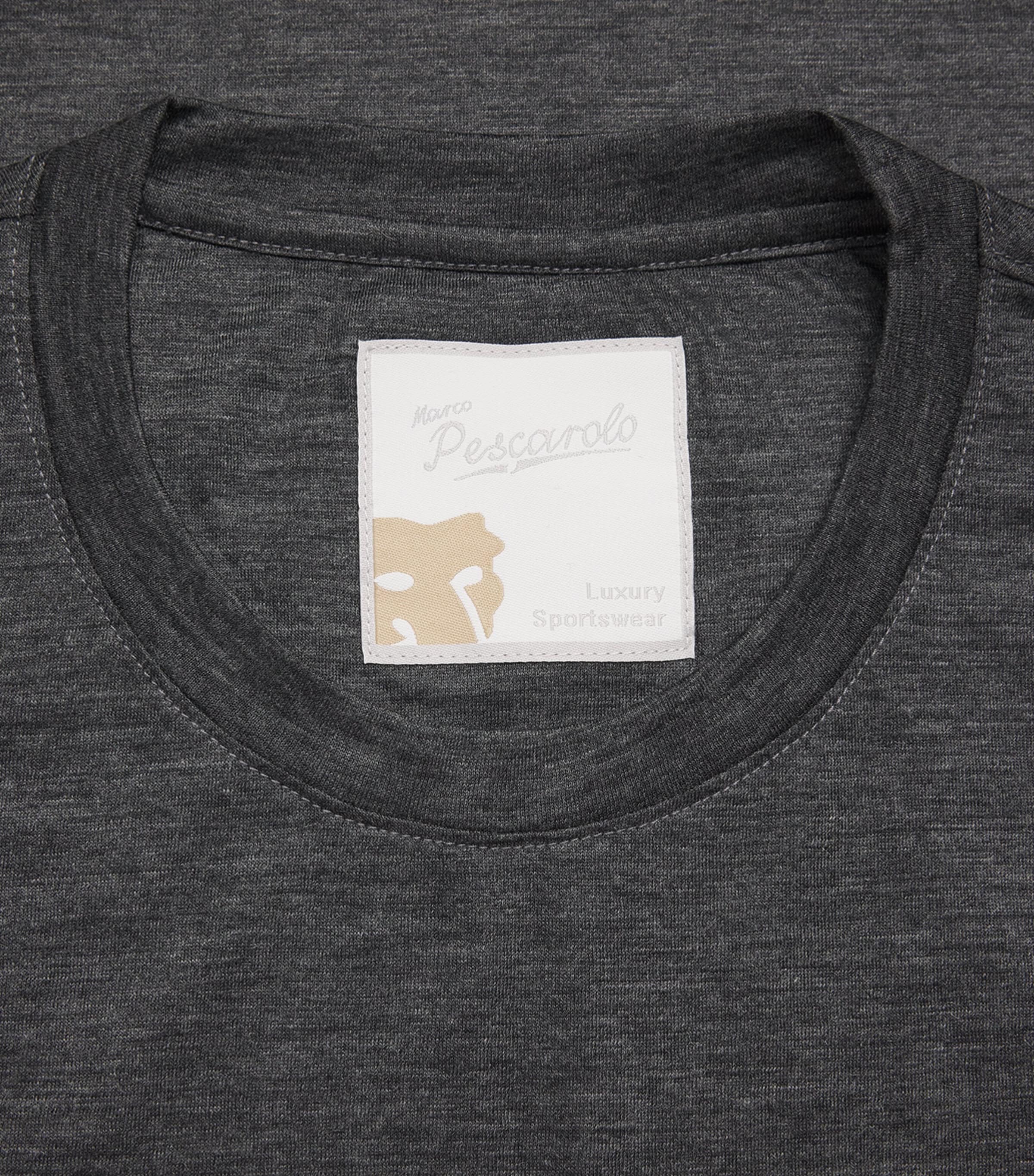 Marco Pescarolo Womens Cashmere T-Shirt Dark Grey Image 6