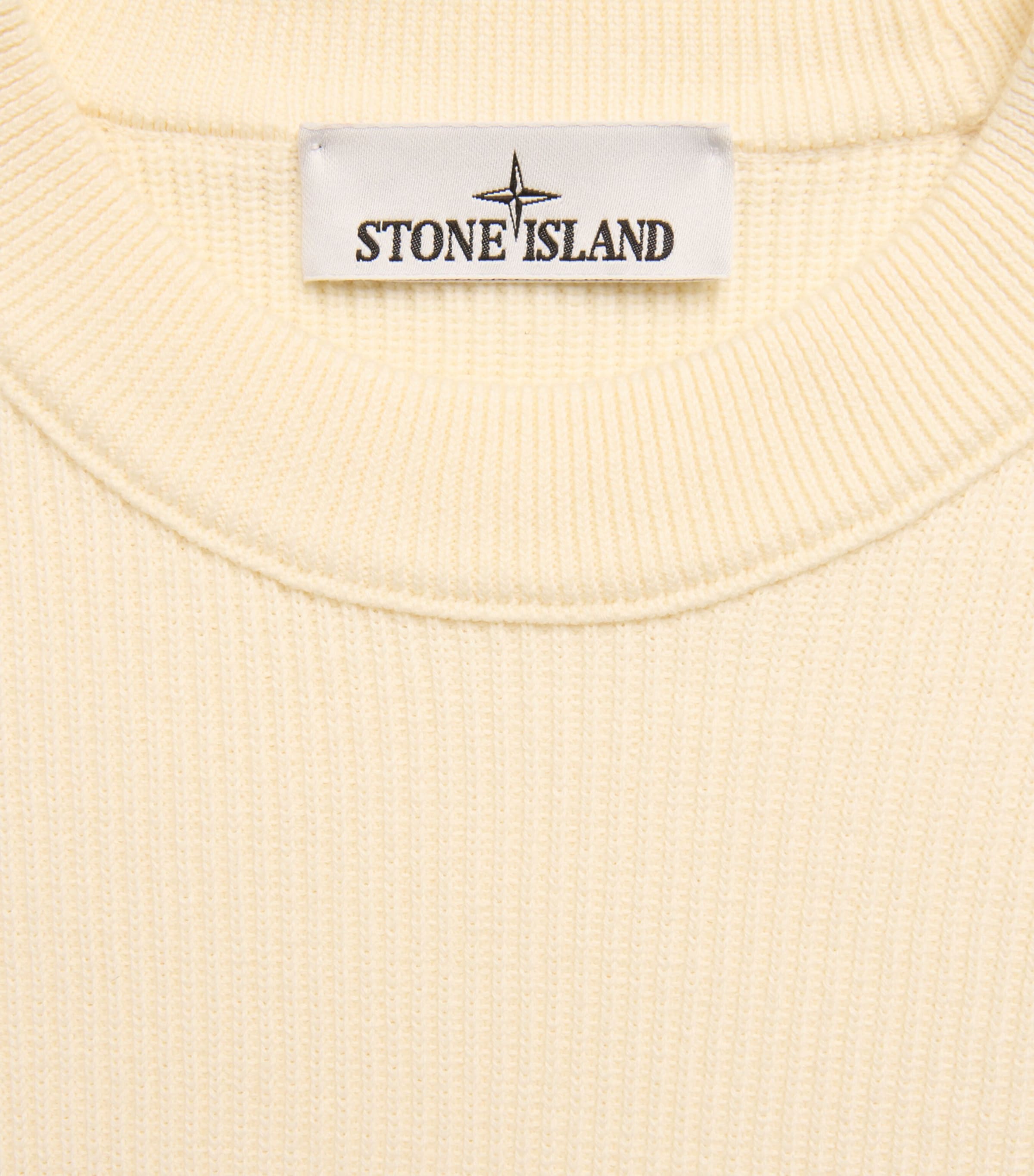 Stone Island Mens Ribbed Compass Patch Sweatshirt Image 6