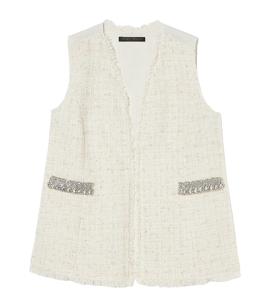 Embellished Ginnico Waistcoat IVORY Image 1