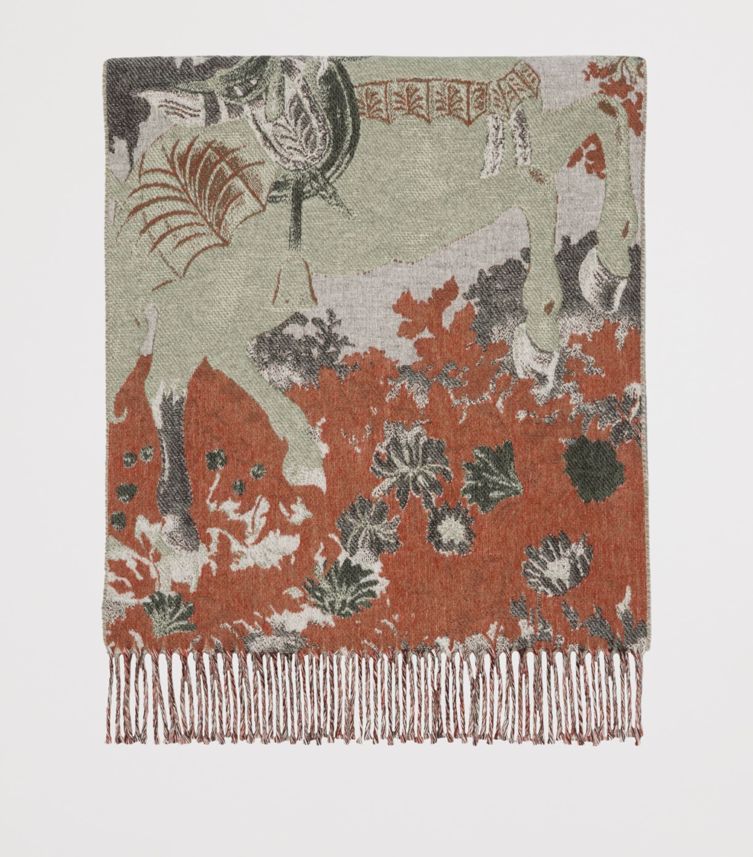 Cashmere Stallion Portrait​ Scarf CERAMIC WHITE Image 3