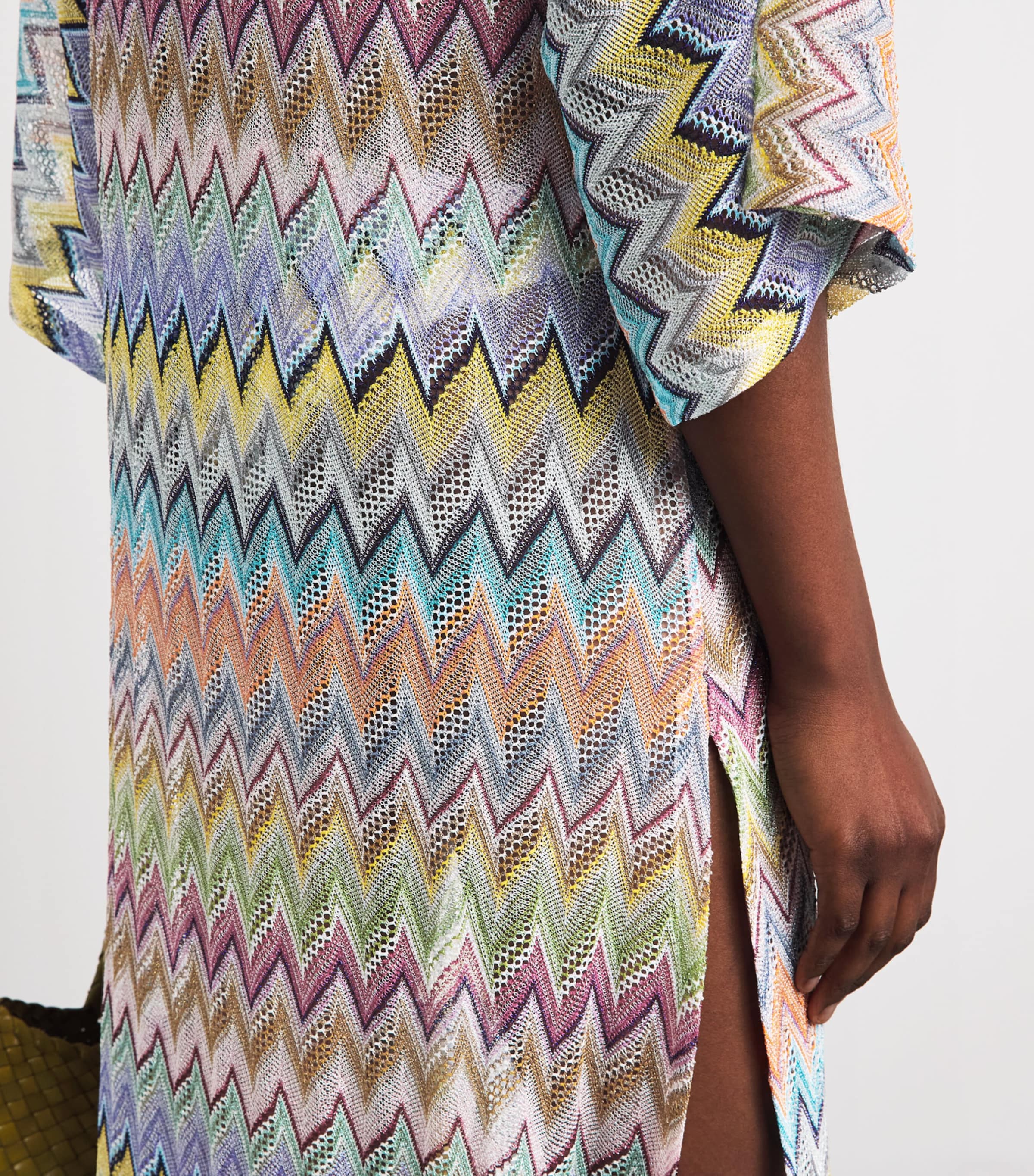 Missoni Womens Zigzag Kaftan Maxi Dress Smsor Multicolor Image 5