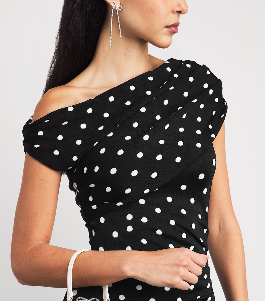 Polka Dot Maxi Dress BLACK / WHITE Image 4