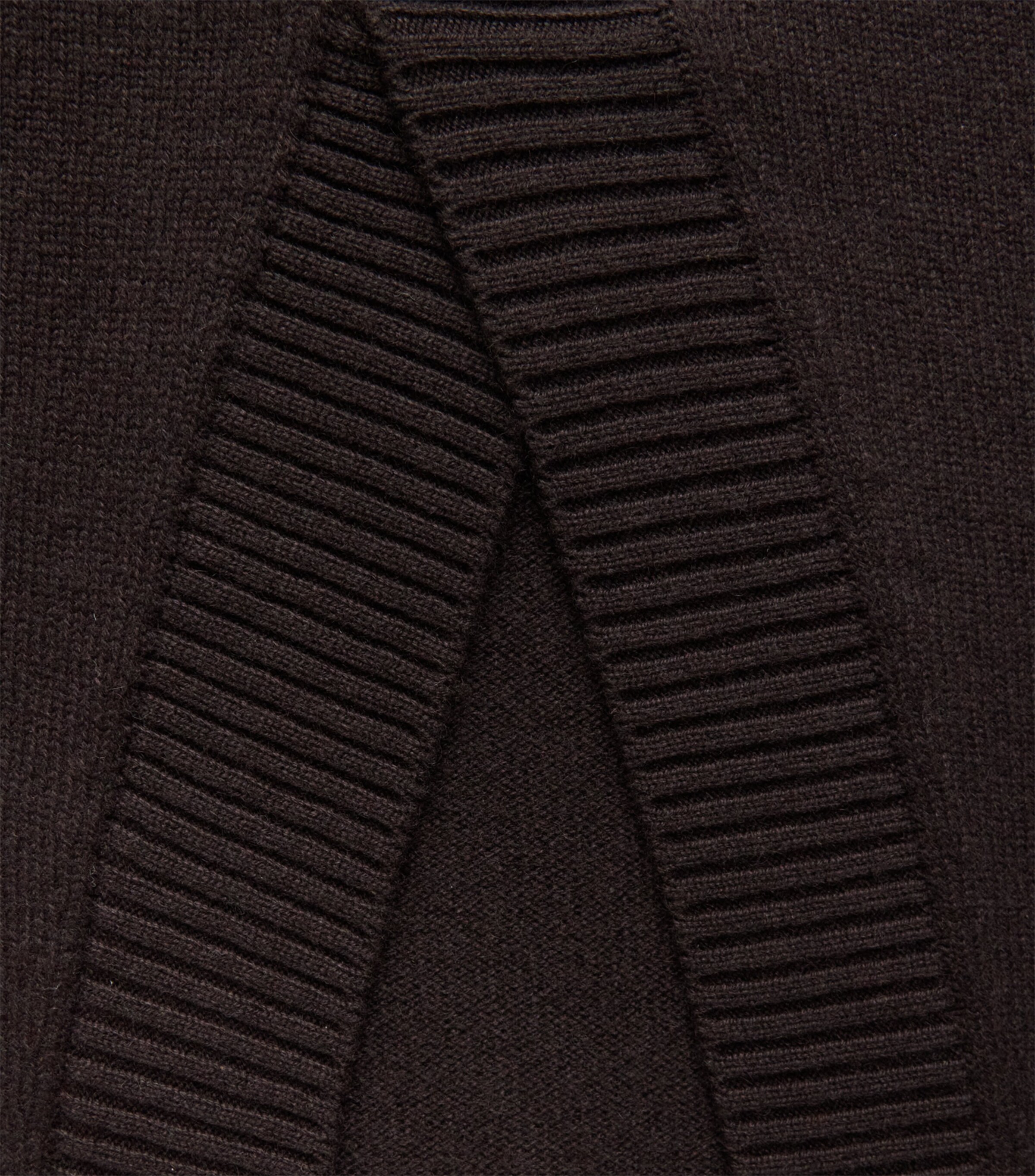 Eskandar Womens Cashmere Plunge-Neck Sweater Vest Cocoa Image 6