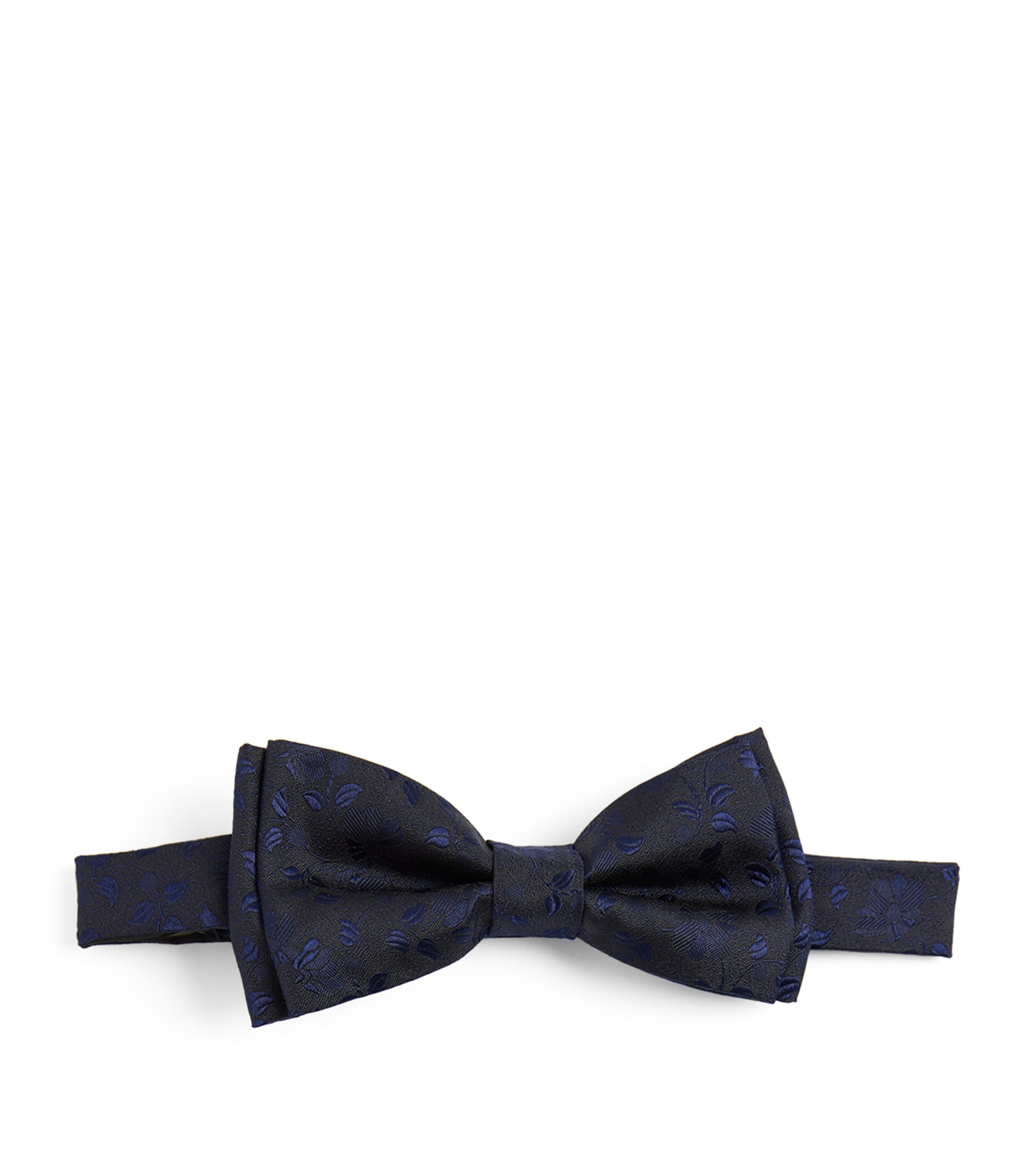 Paul Smith Silk Floral Pre-tied Bow Tie In Navy