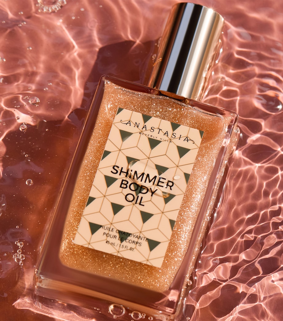 Shimmer Body Oil (45ml) ROSE GOLD Image 2