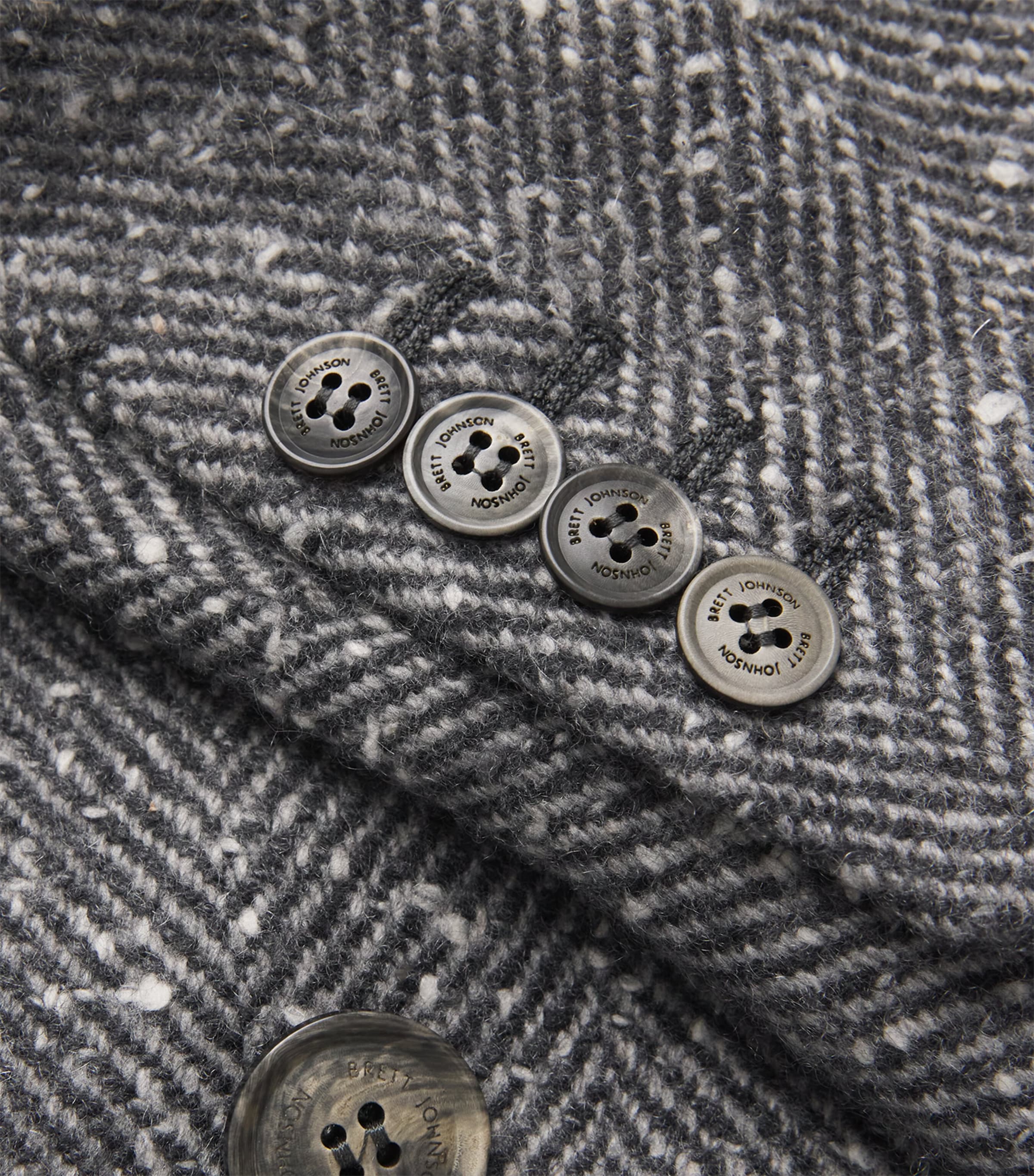 Cashmere Tweed Overcoat GREY Image 5