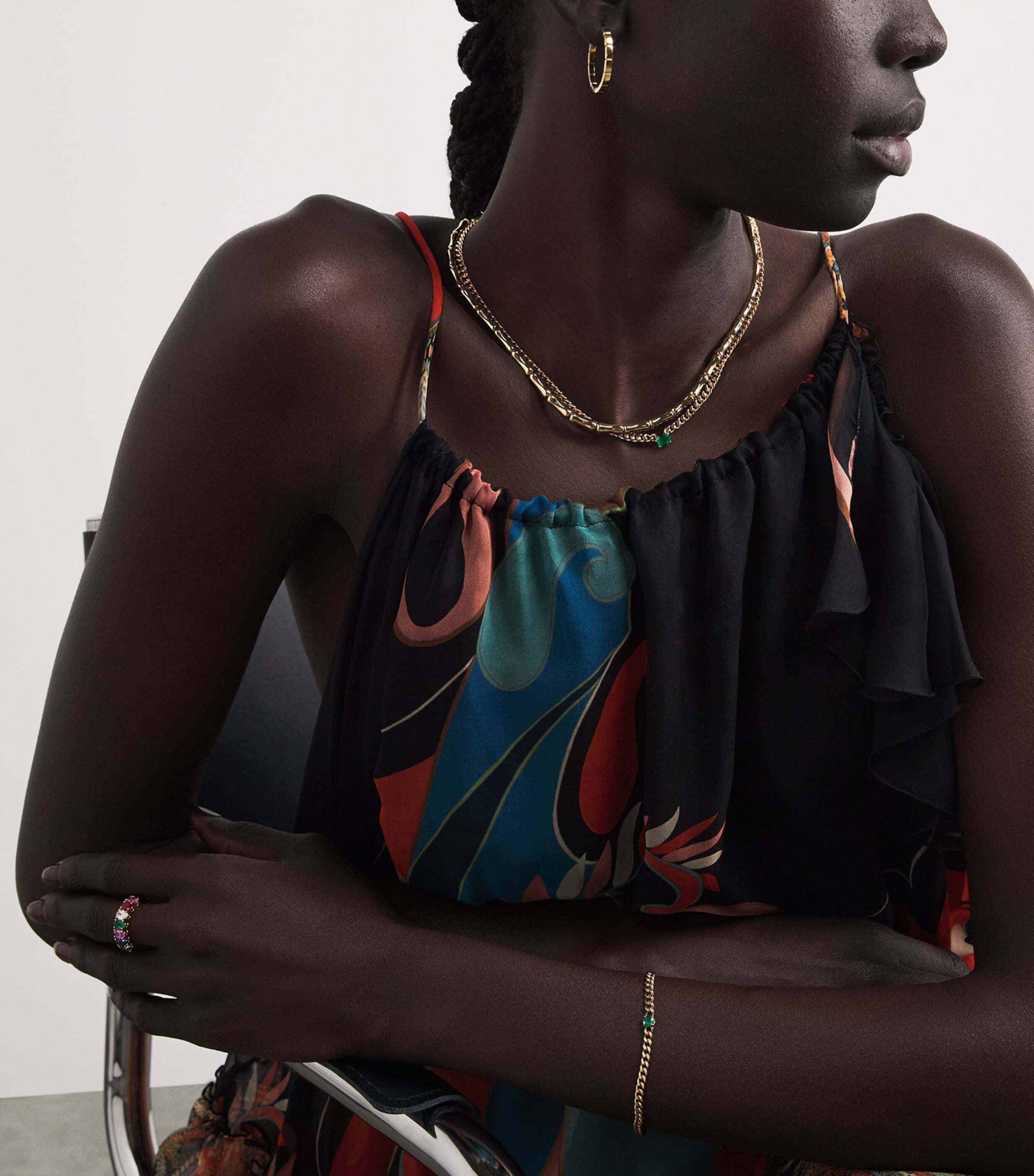 Anita Ko Yellow Gold and Emerald Choker Yellow Gold Image 4