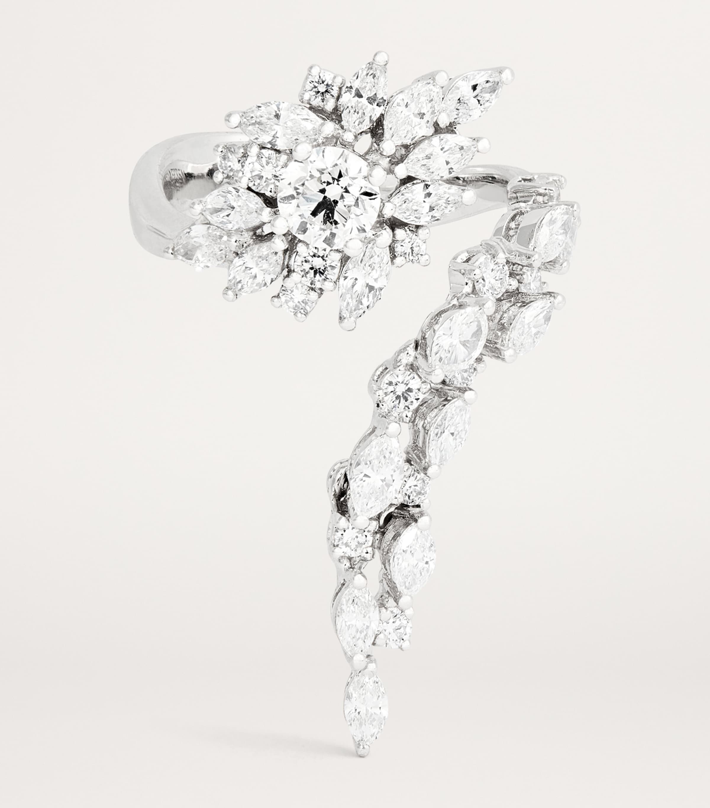 White Gold and Diamond Reign Supreme Ring WHITE GOLD Image 4