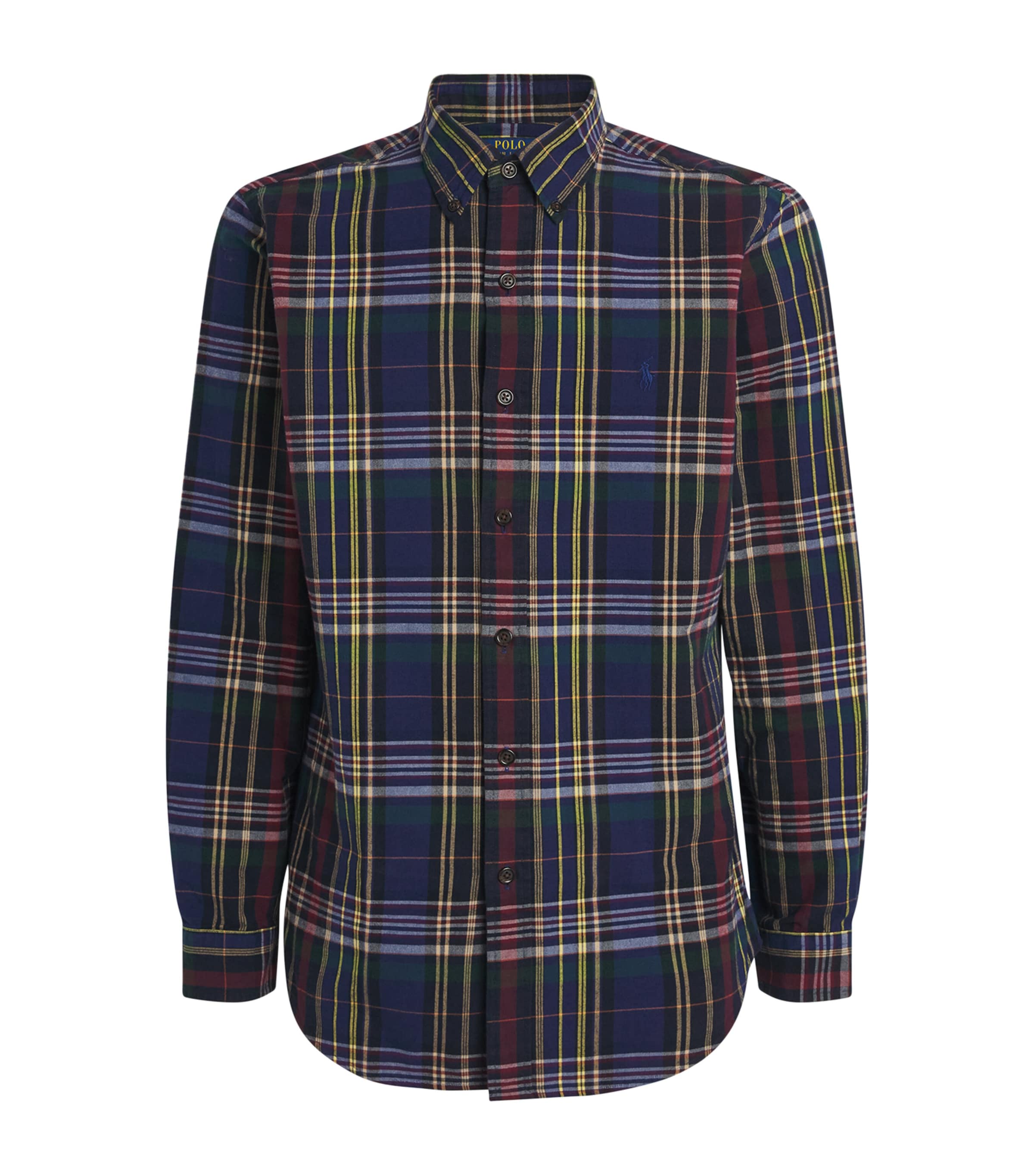 Polo Ralph Lauren Cotton Check Oxford Shirt In Multi