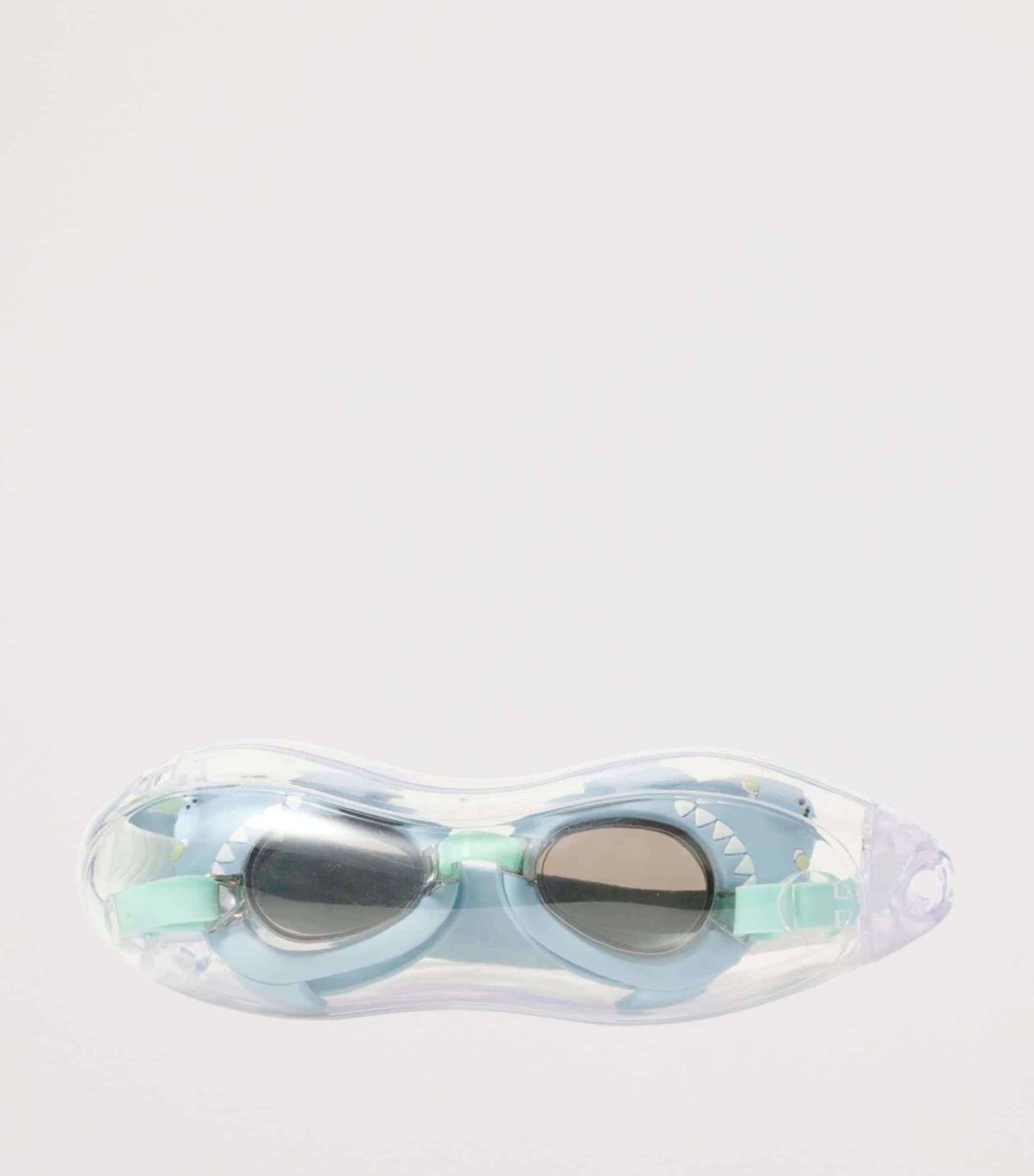 Sunnylife Kids Salty the Shark Swim Goggles Aqua Image 4