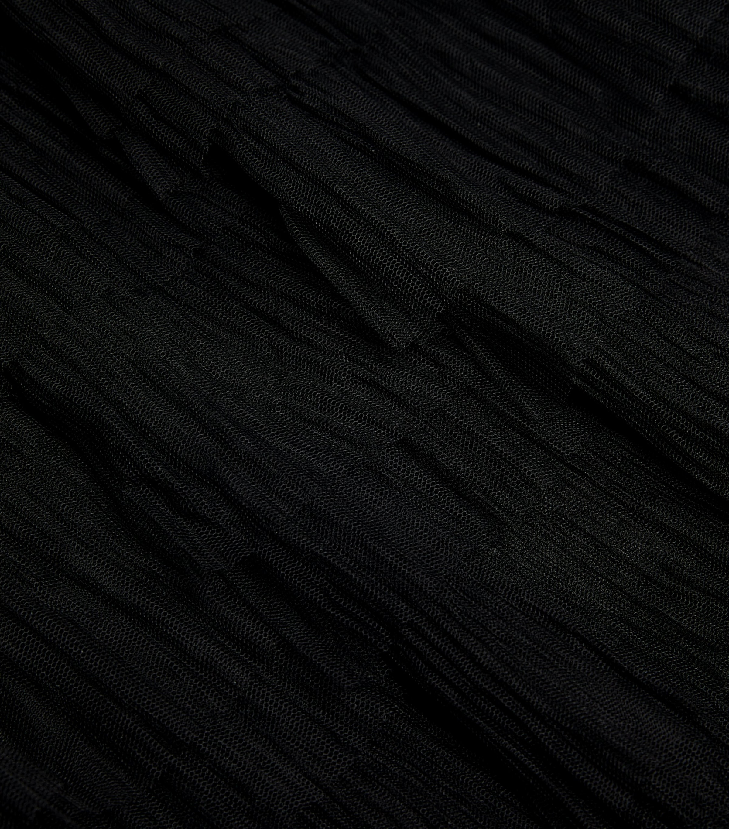 Semi-Sheer Midi Skirt BLACK Image 5