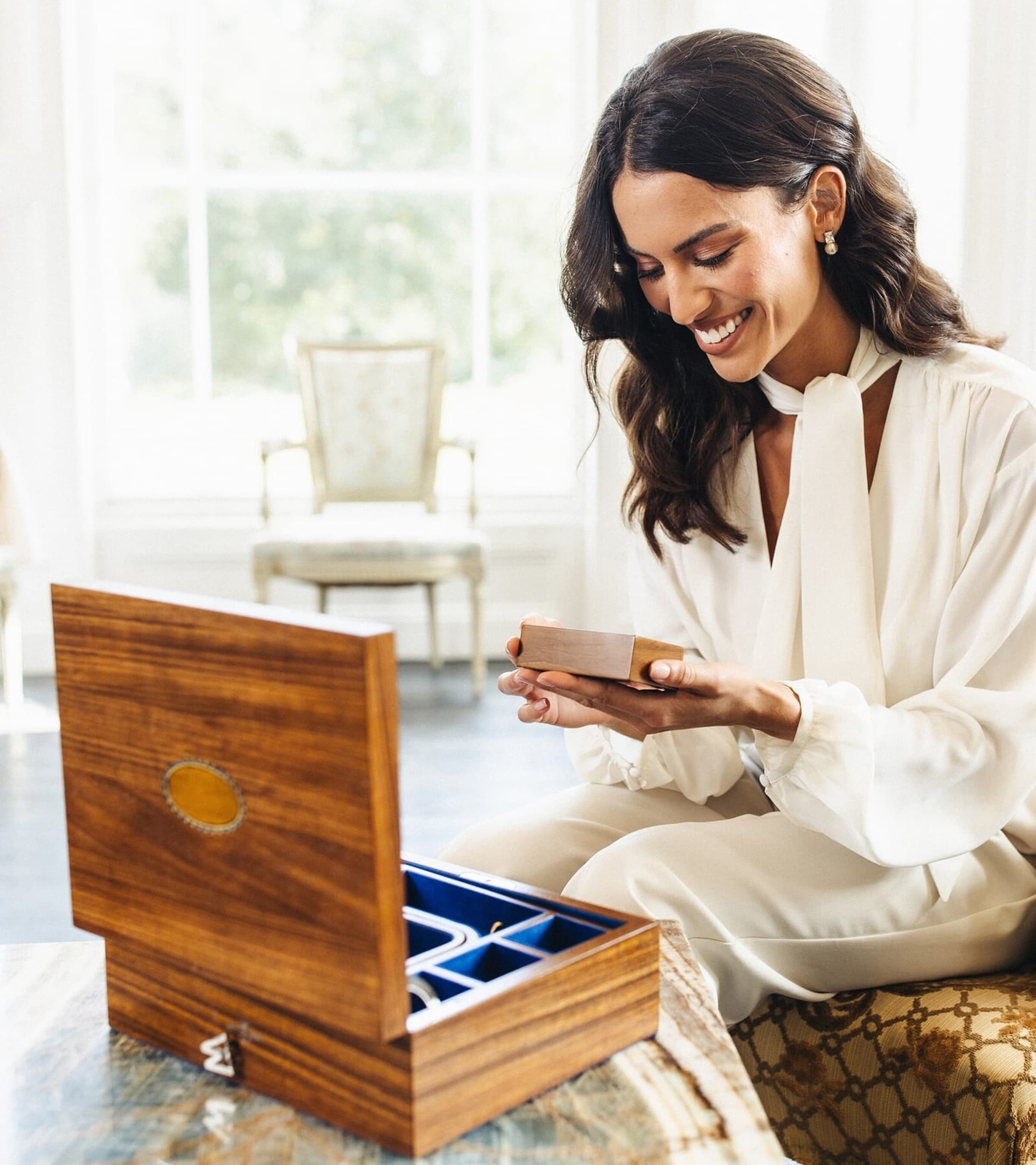 Ballet Musical Jewellery Box WALNUT Image 11