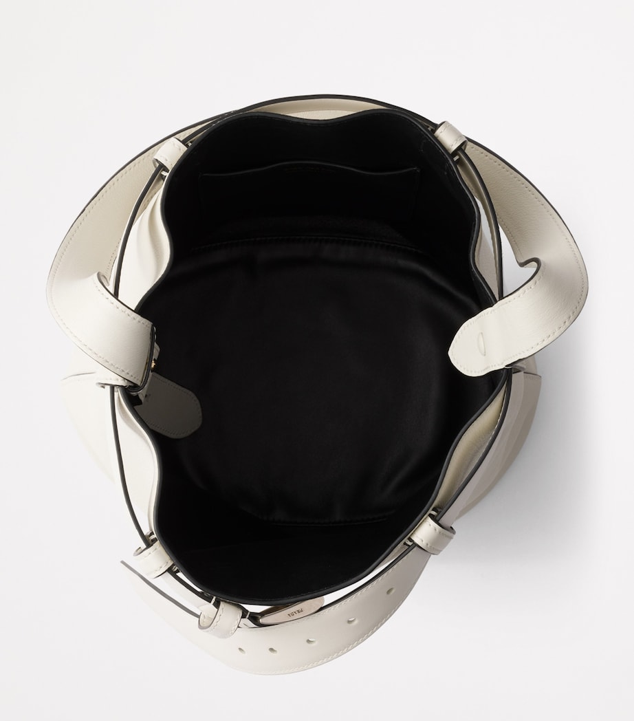 Leather Buckled Bucket Bag F0G3Z Image 4