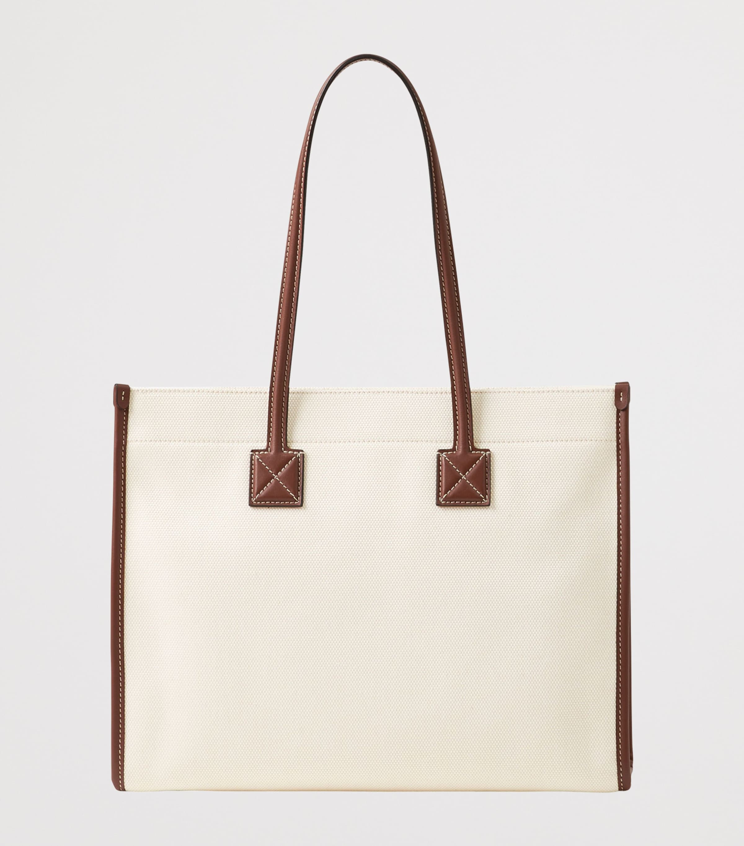 Medium Canvas Freya Tote Bag NATURAL/TAN Image 5