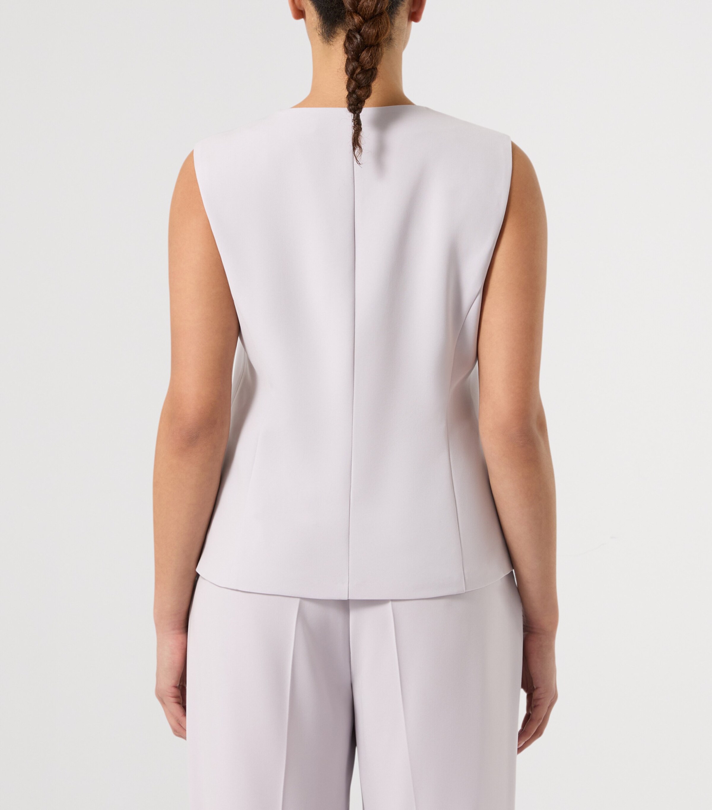 Marina Rinaldi Womens Cady Sleeveless Blouse Lavender Image 4