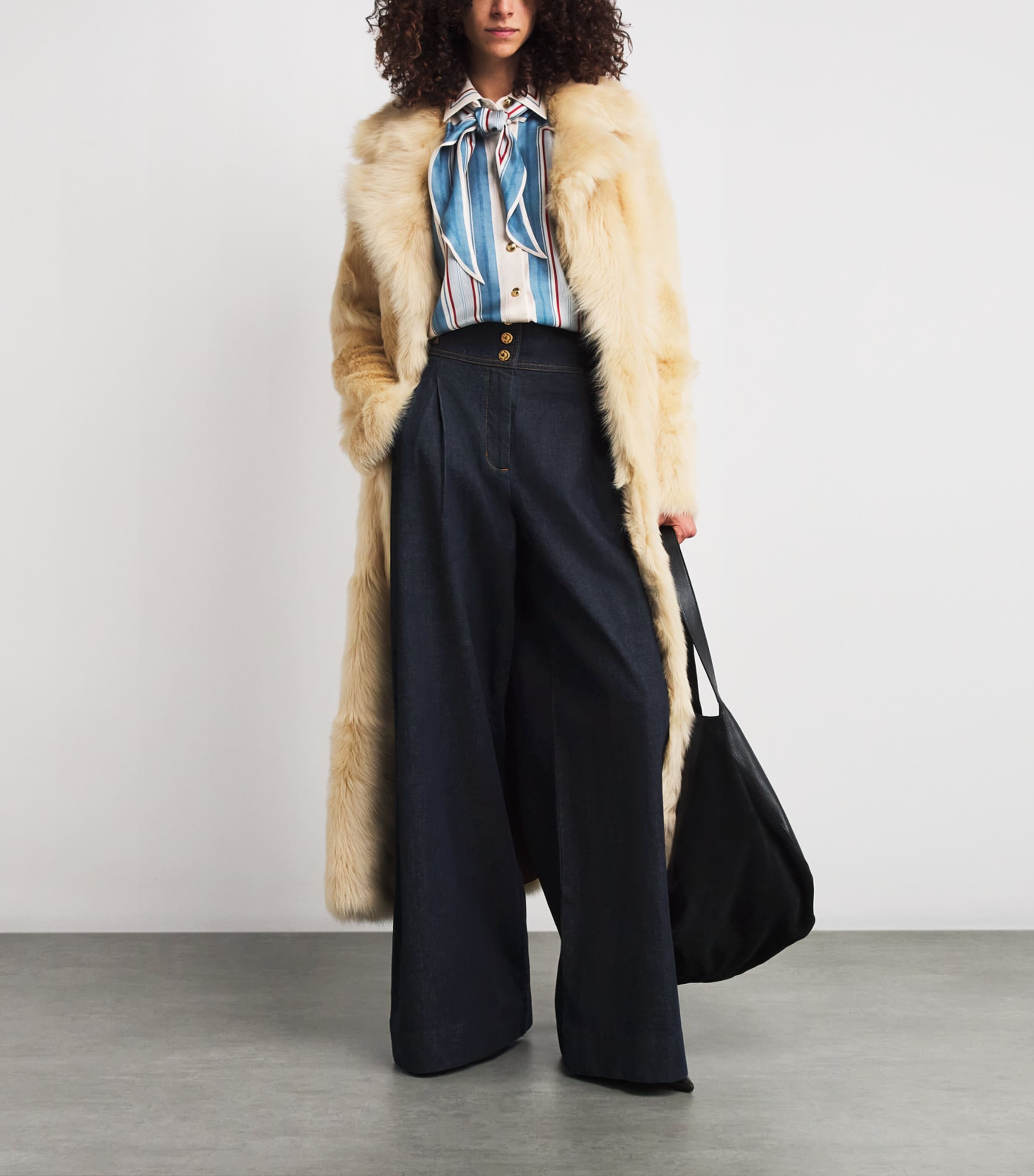 Denim Rebellion Wide-Leg Trousers NHTSKY NIGHT SKY Image 2