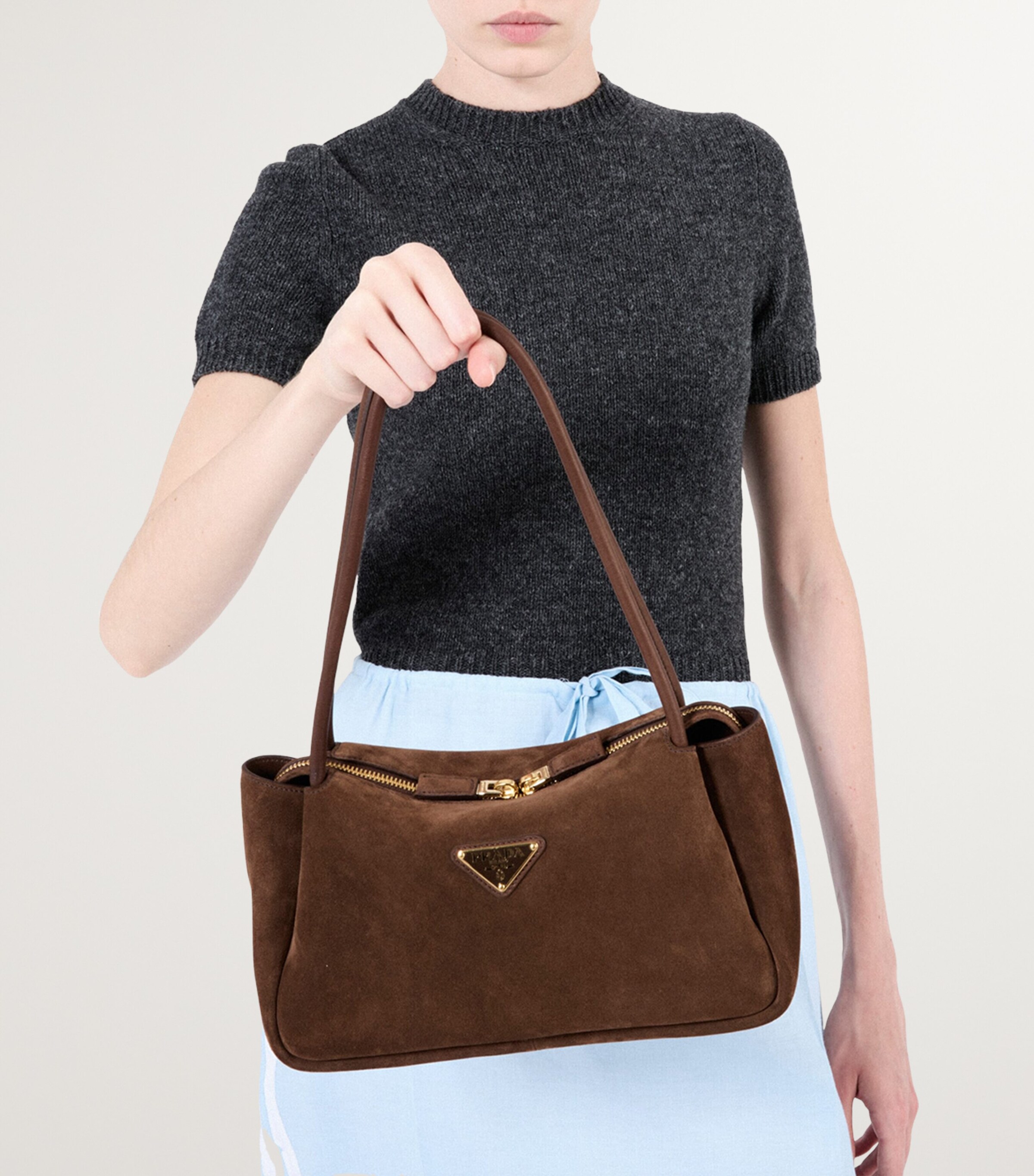 Cashmere Short-Sleeve Sweater F0480 Image 5