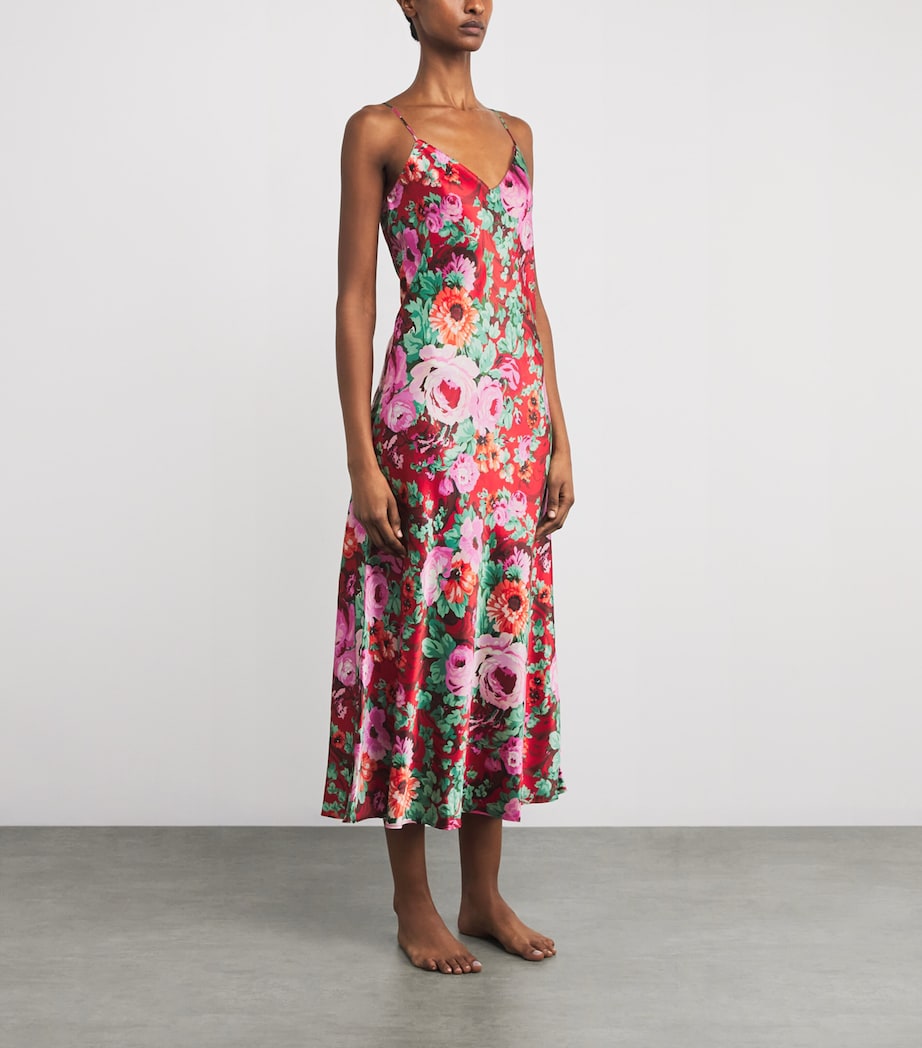 Silk Floral Garbo Midi Dress MOULIN Image 2