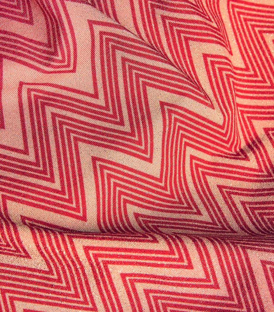 Halterneck Zigzag Swimsuit CHERRY CHEVRON S416I Image 4
