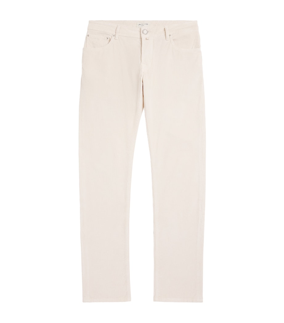 Corduroy Slim Trousers A81 Image 1