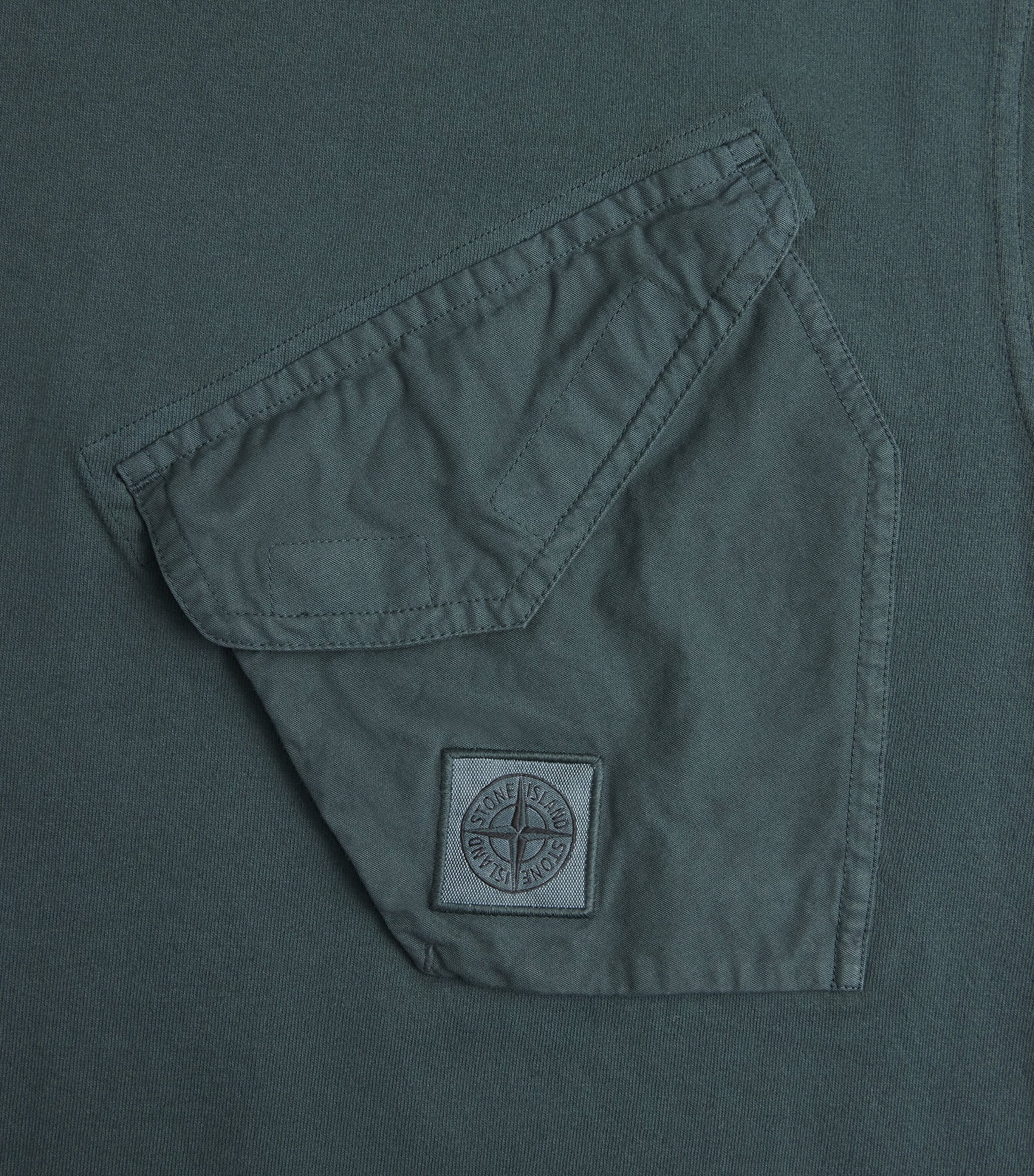 Stone Island Mens Cotton Compass Pocket T-Shirt Image 6