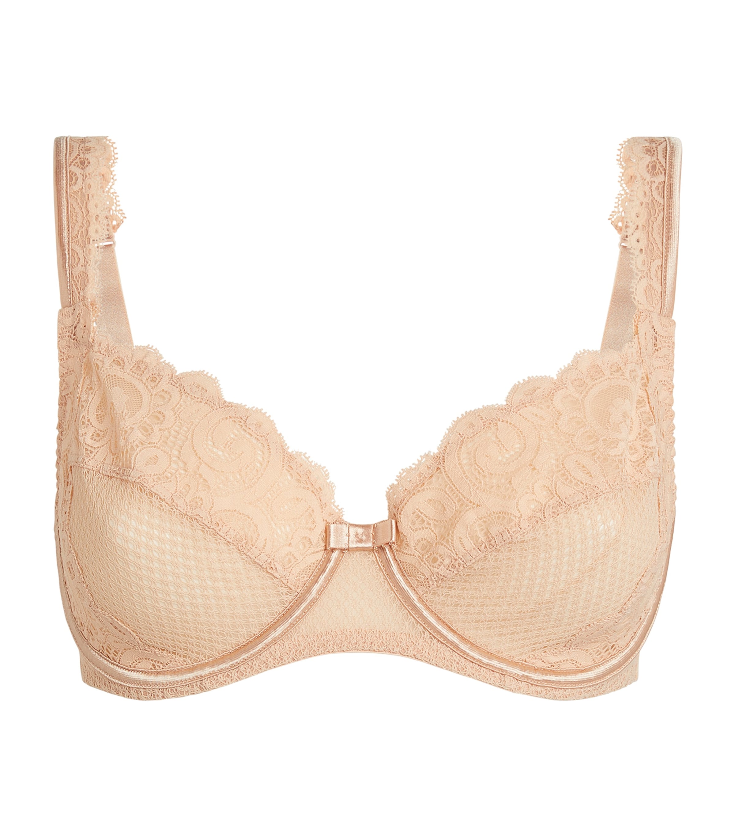 Maison Lejaby Lace Underwired Bra In Pink