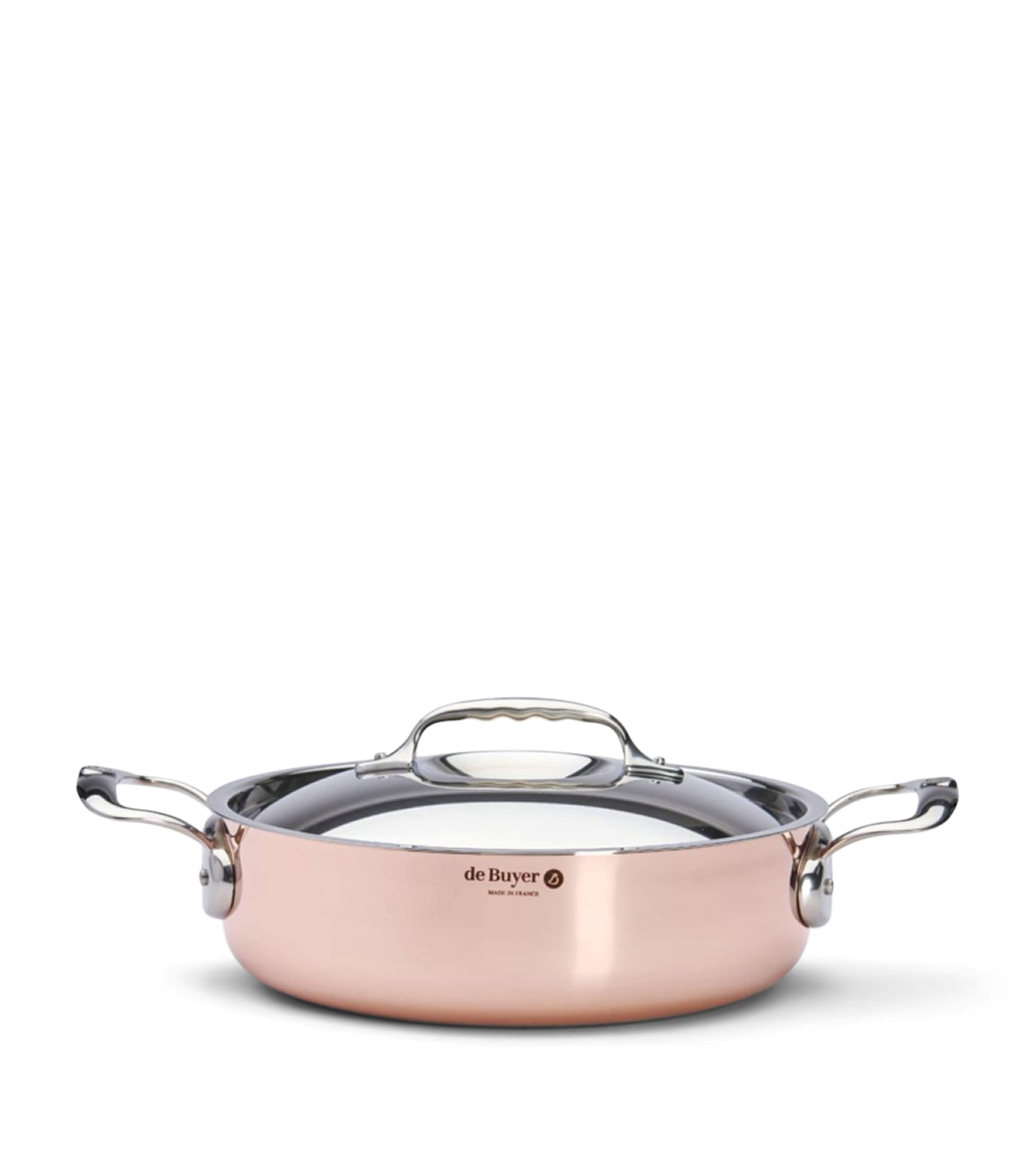 De Buyer Copper Prima Matera Sauté Pan and Lid (24cm) Copper Image 2