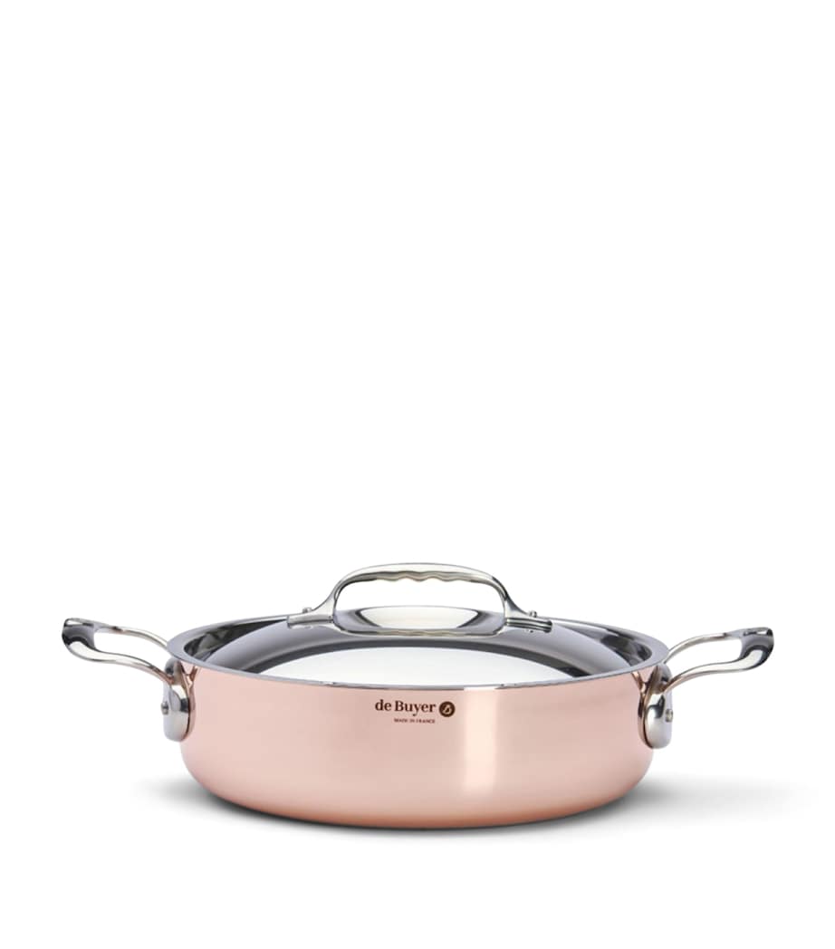 De Buyer Copper Prima Matera Sauté Pan and Lid (24cm) Copper Image 2