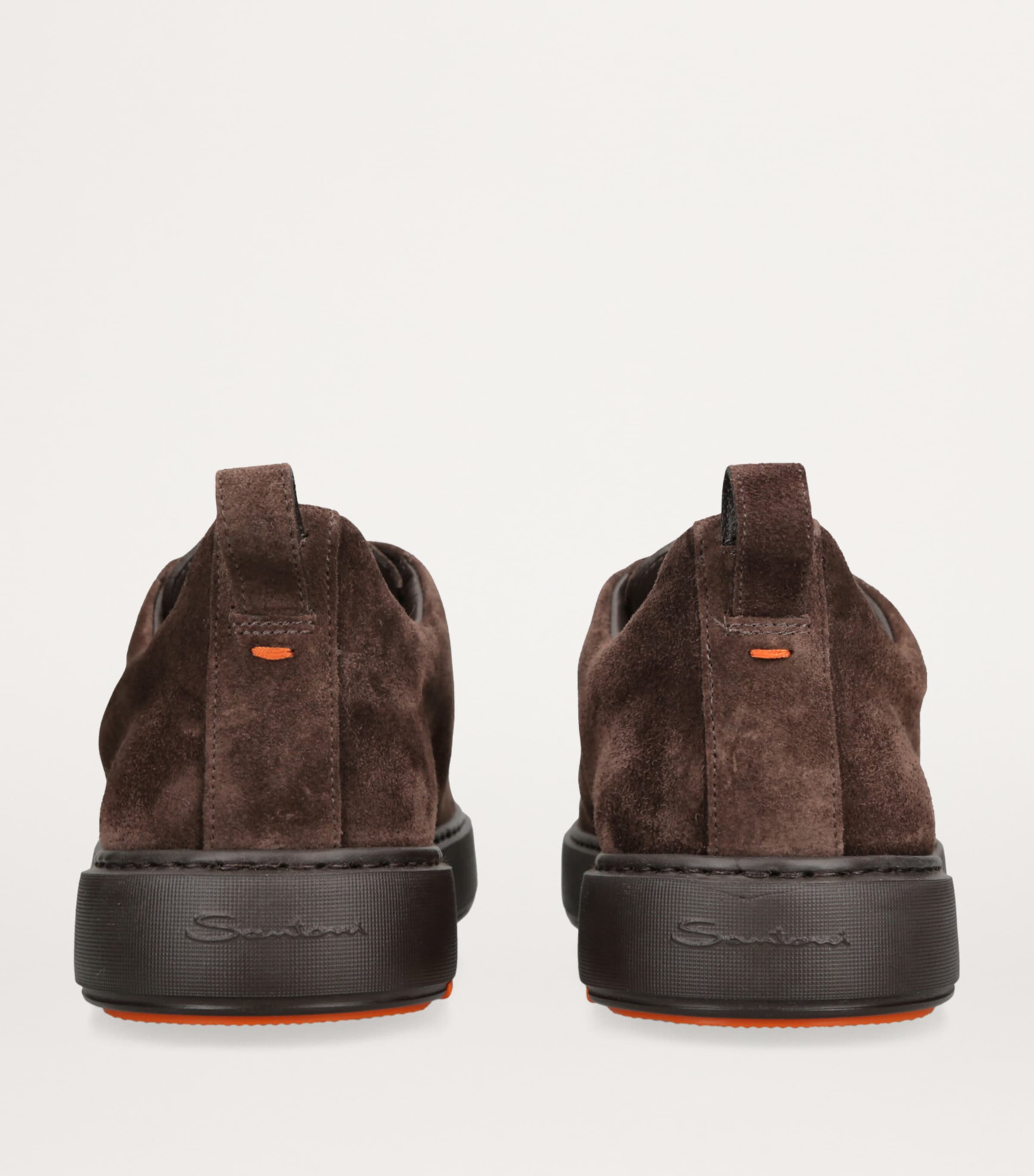 Santoni Suede Victory Slip-On Sneakers Brown Image 2