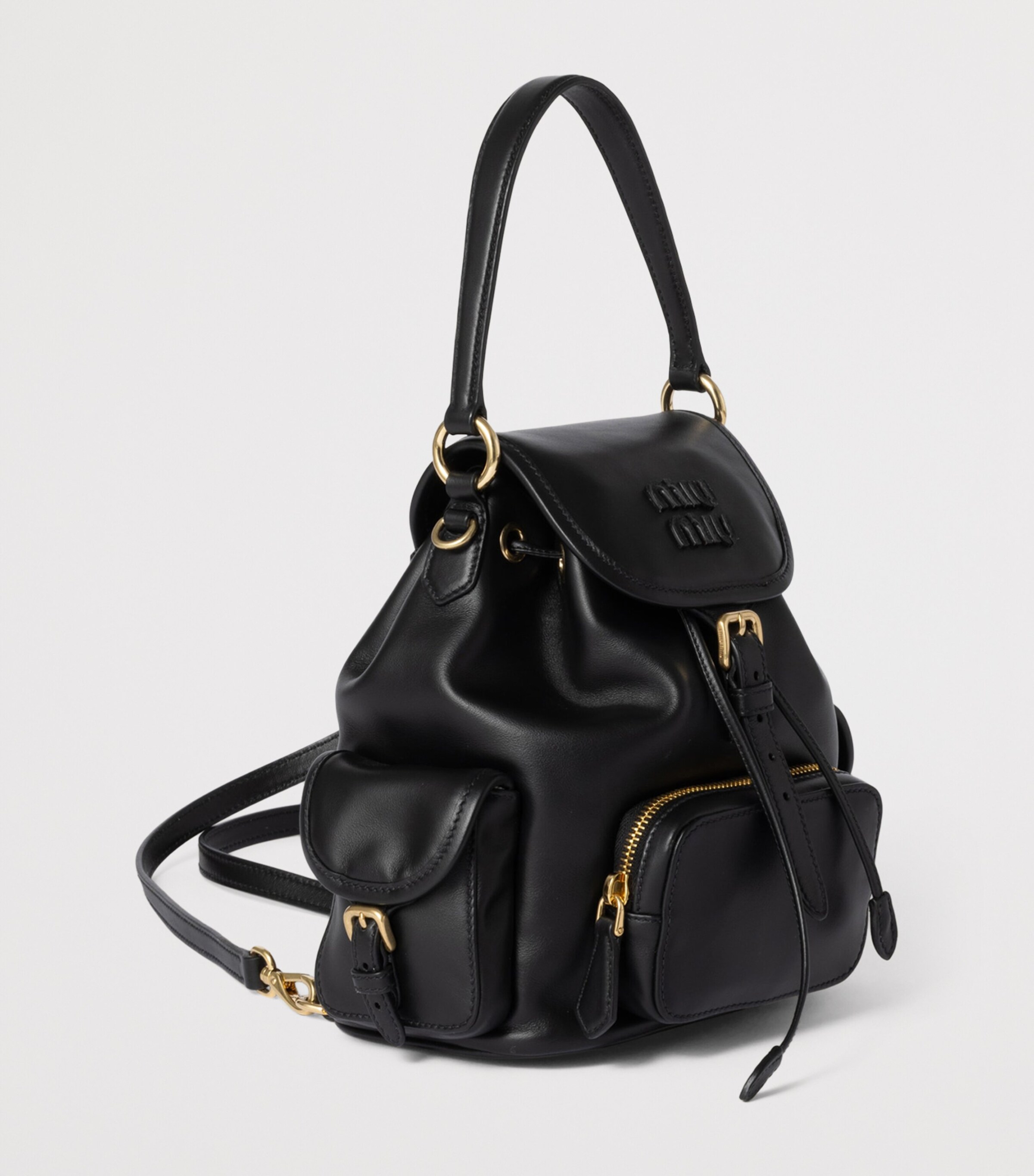 Miu Miu Leather Backpack Image 2