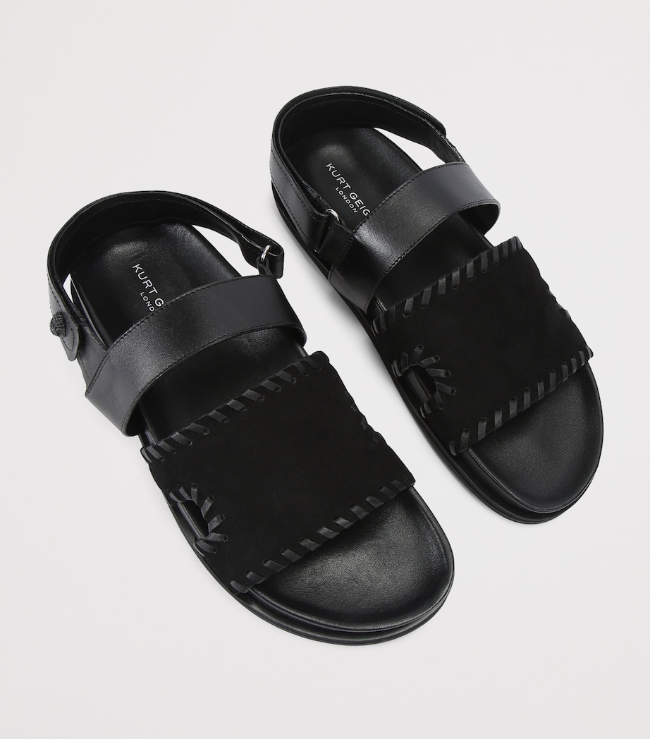 Kurt Geiger London Suede Baker Sandals Black Image 4