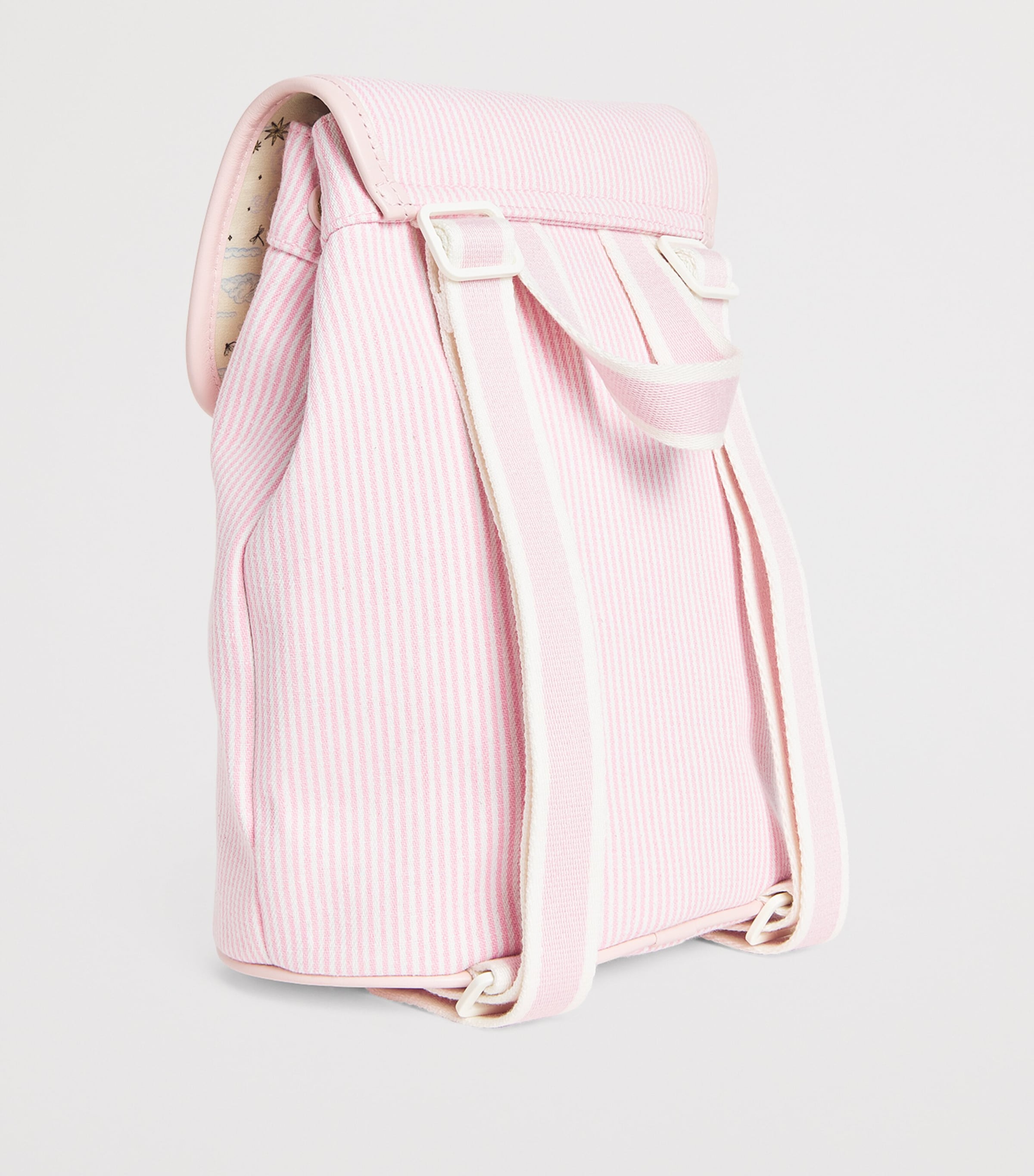 Harrods Embroidered Backpack Pink Image 2