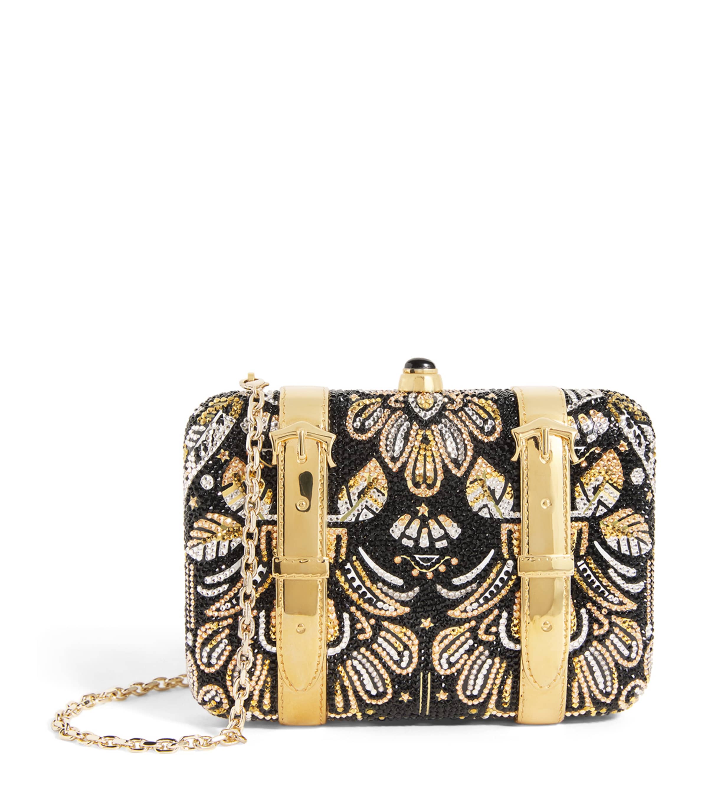Judith Leiber Valise Voyage Crystal Clutch Bag