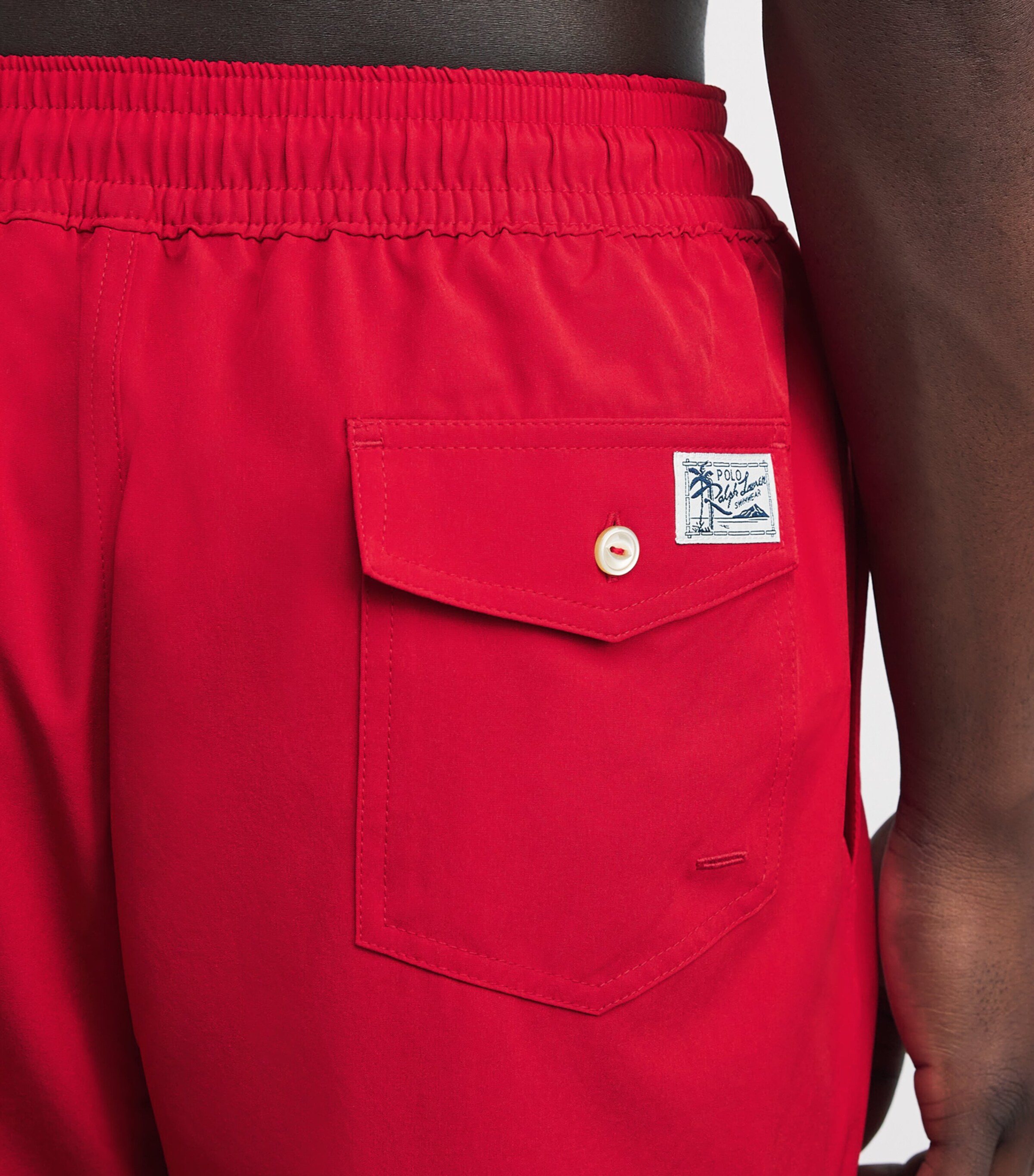 Polo Ralph Lauren Mens Polo Pony Swim Shorts Red Image 6