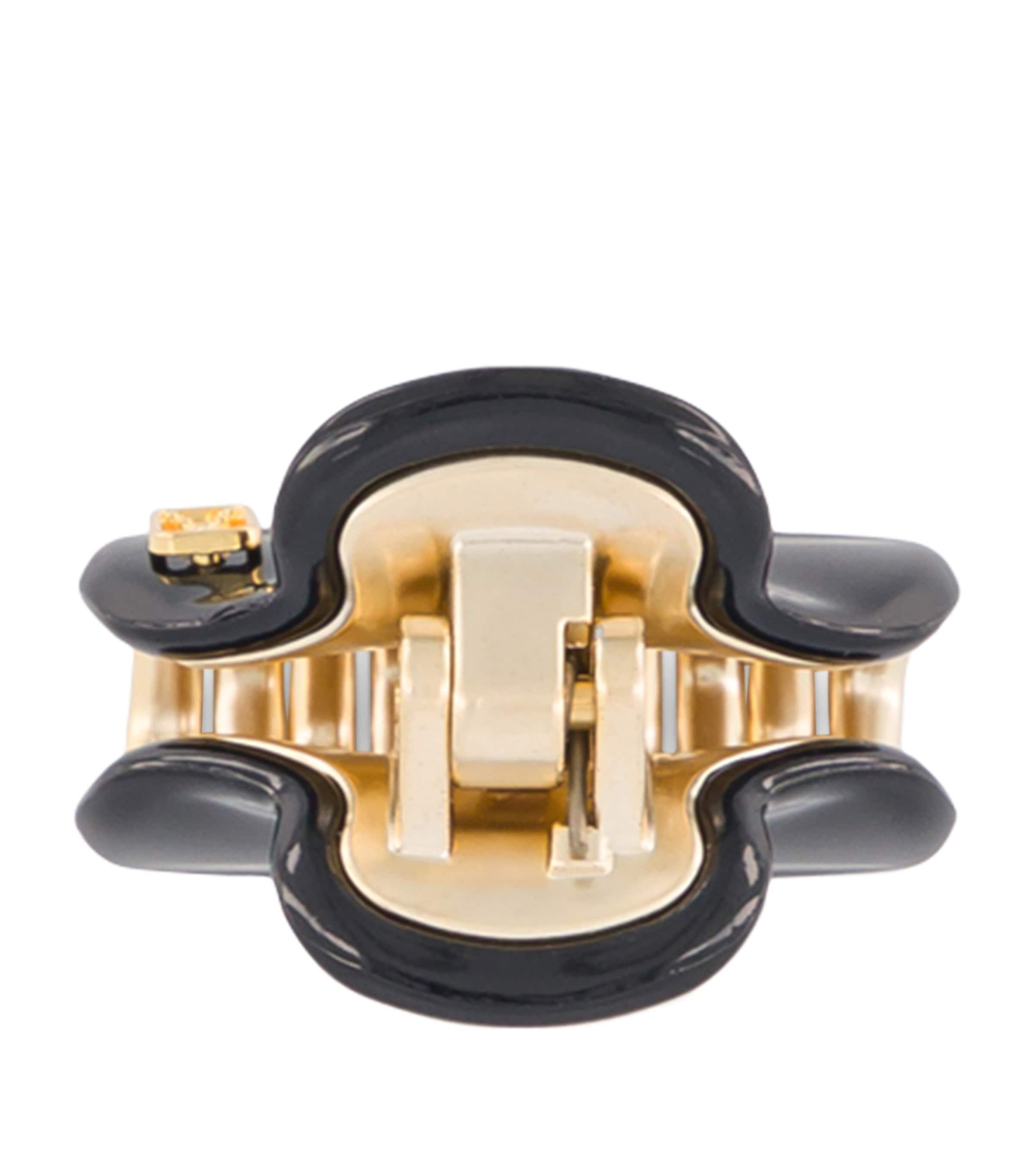 Alexandre de Paris Gold-Plated Claw Hair Clip Noir B/or Image 2