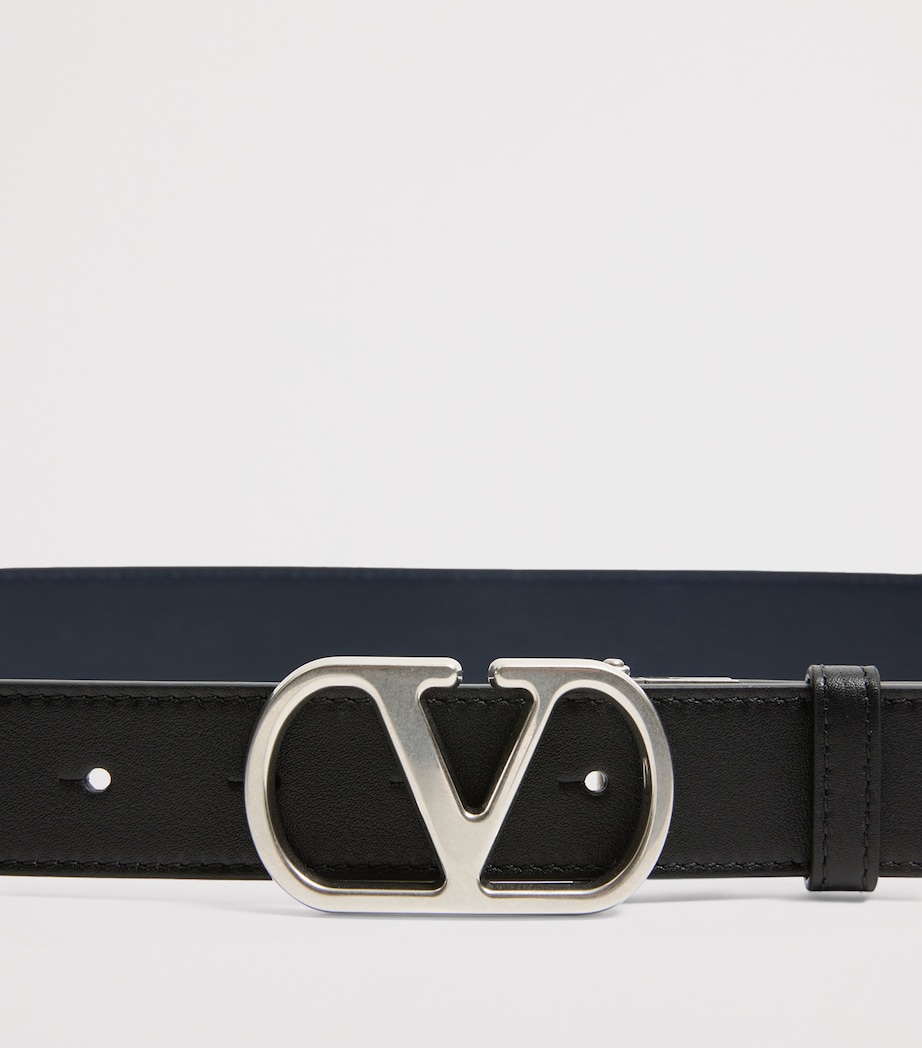 Leather Reversible VLogo Signature Belt M77 Image 3