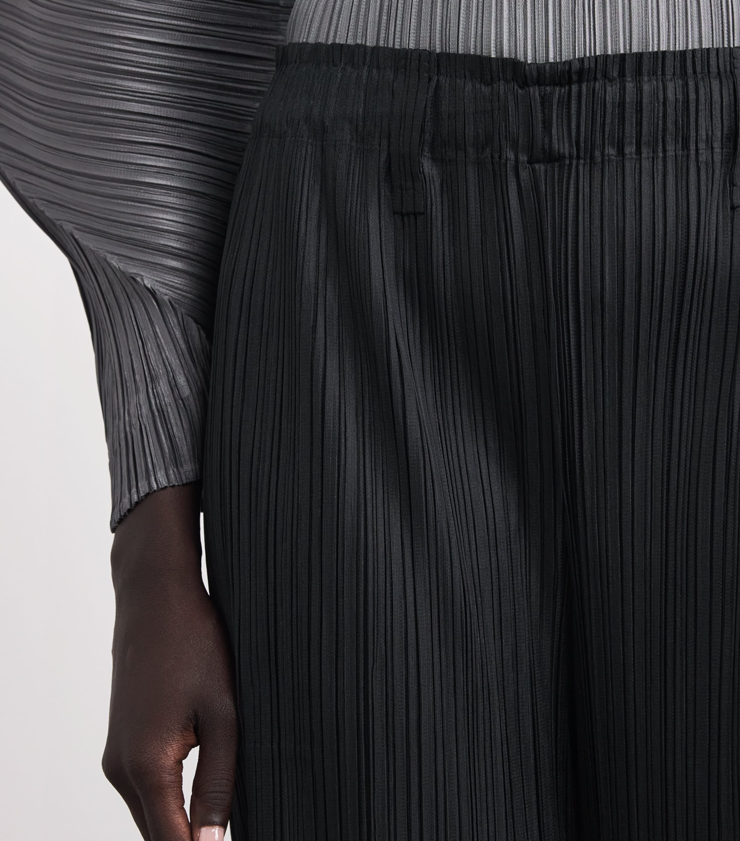 Pleats Please Issey Miyake Black Thicker Bottoms 2 Trousers 