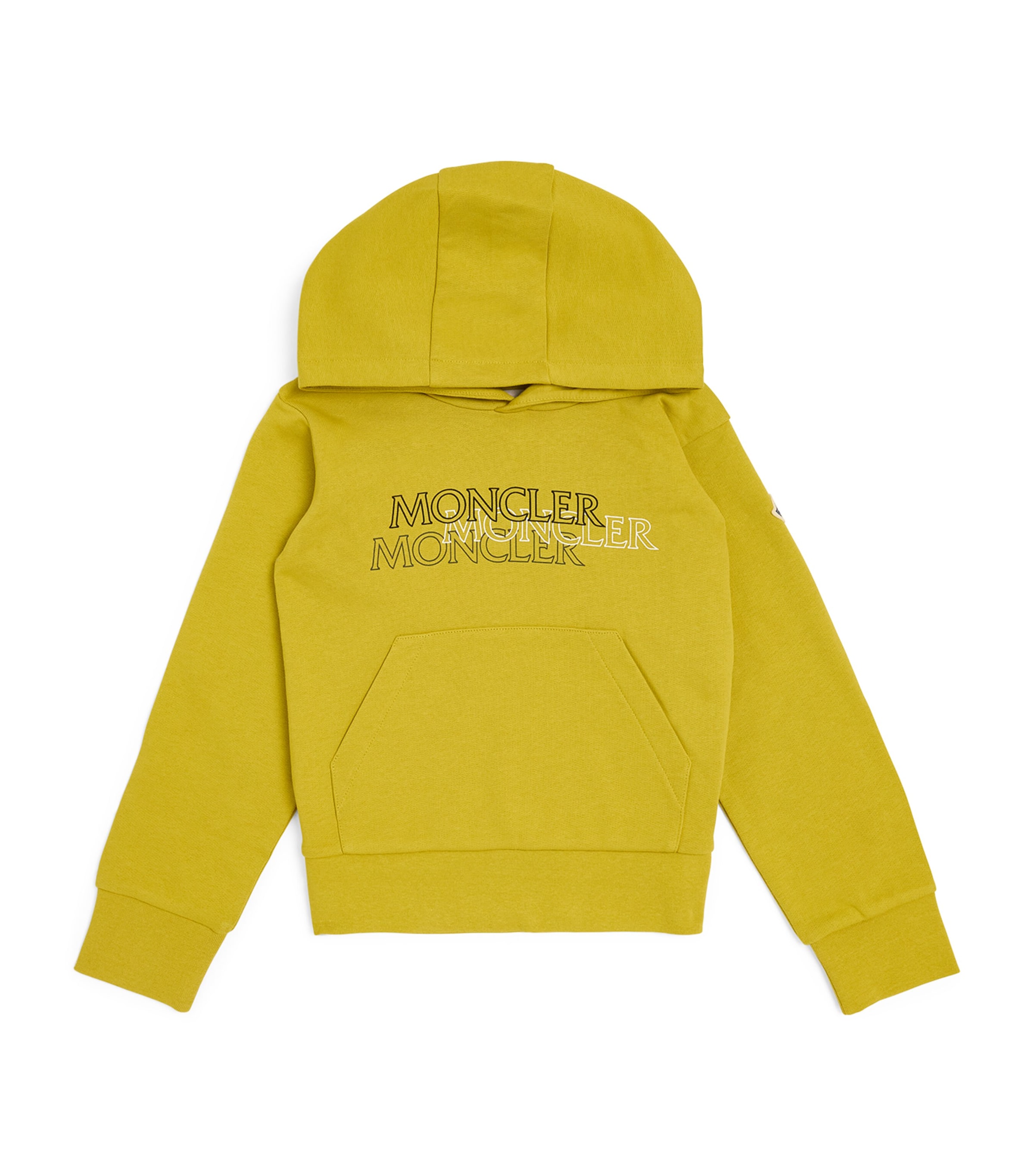 Moncler Enfant Cotton Triple Logo Hoodie (8-10 Years) | Boys Clothing | Sweatshirts & Hoodies | Designers | Moncler | Hoodies & Sweatshirts