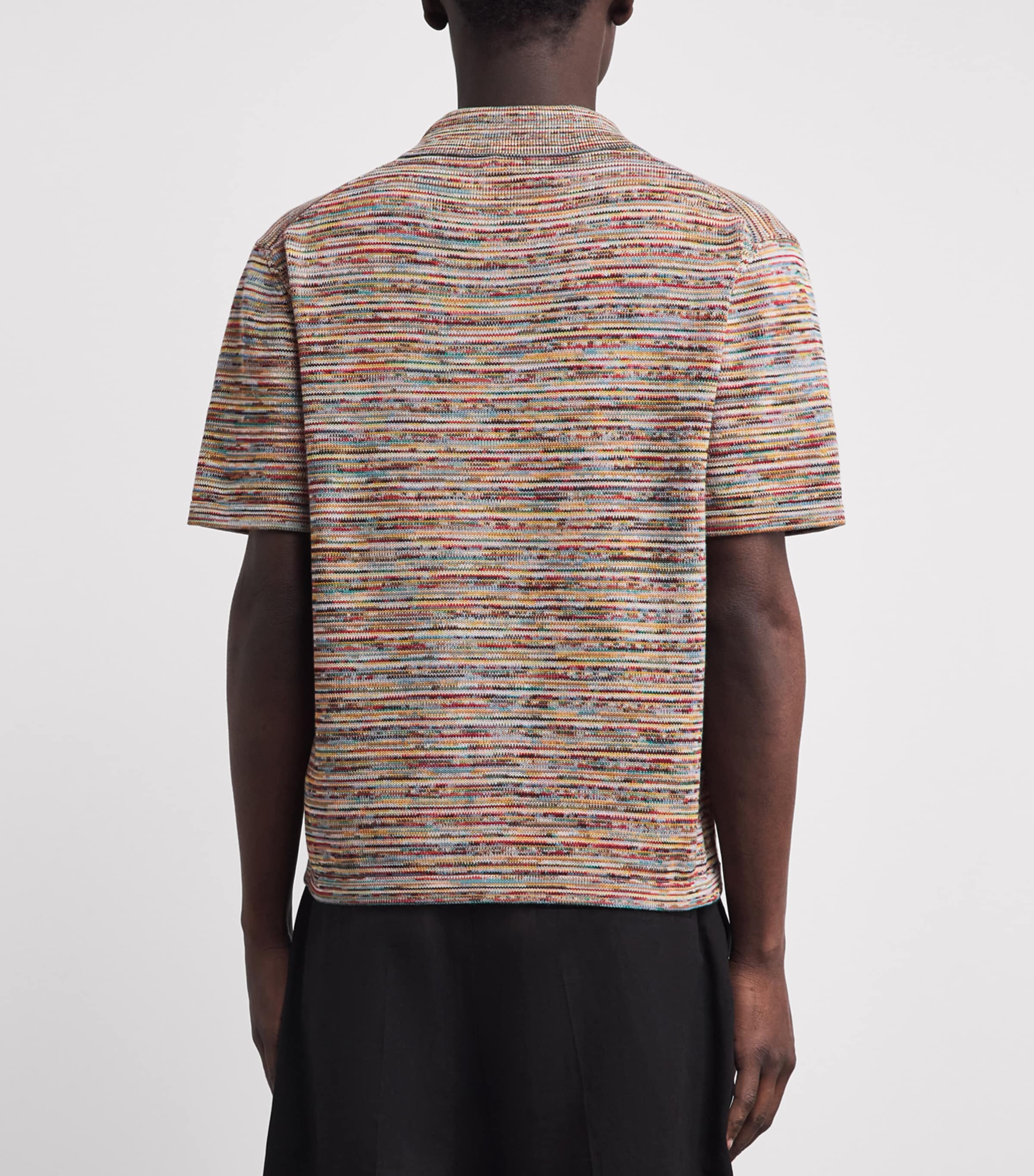 Paul Smith Mens Knitted Signature Stripe Shirt Multicolour Image 5