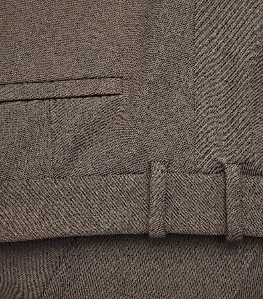 Stretch-Gabardine Tafira Trousers MUSHROOM Image 5