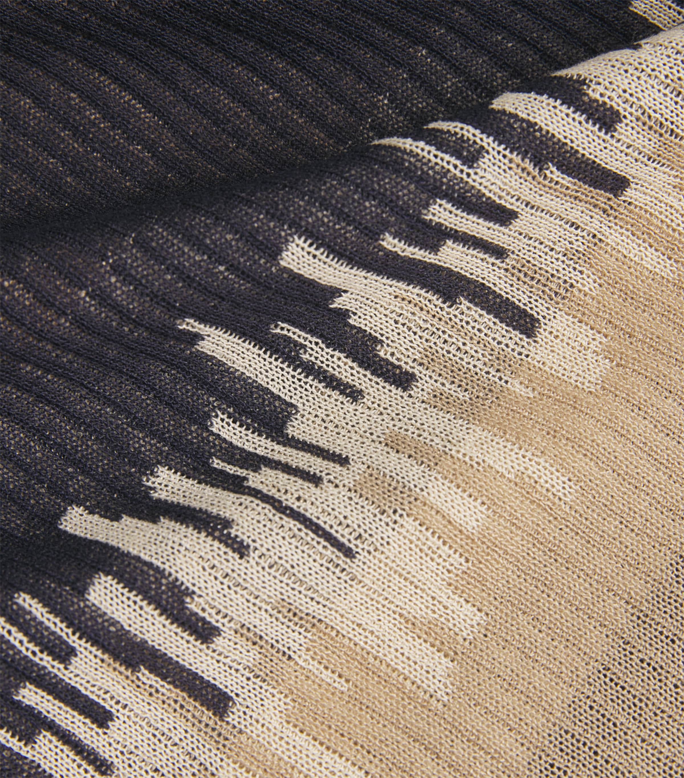 COMMAS Mens Jacquard Wave Polo Shirt Image 5