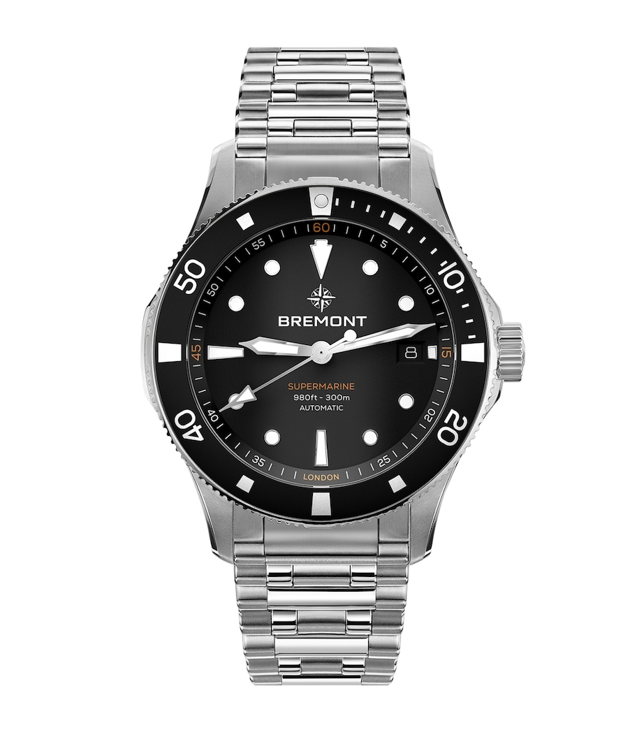 Stainless Steel 300m Supermarine Watch 40mm BLACK Image 1