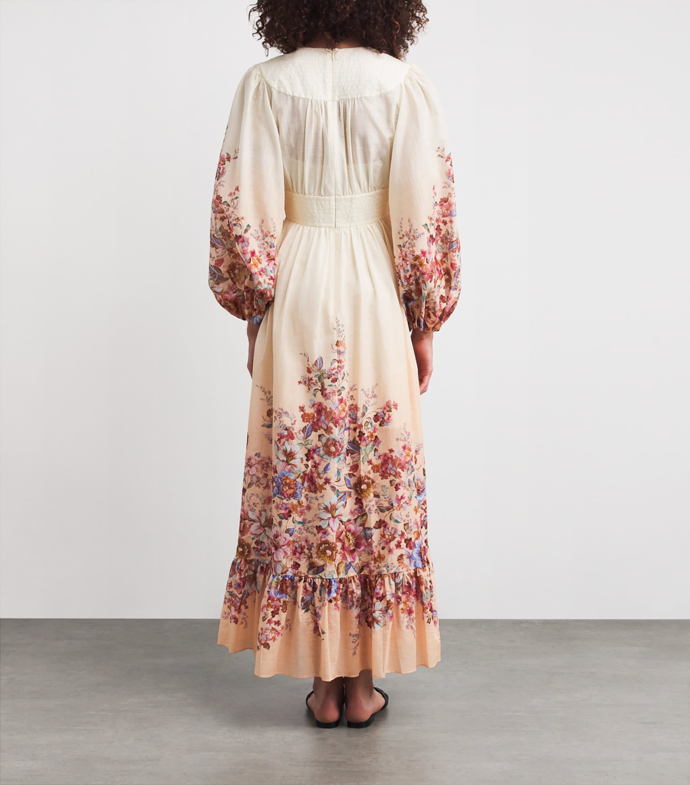 Cotton Floral Awaken Maxi Dress IVORY FLORAL Image 3