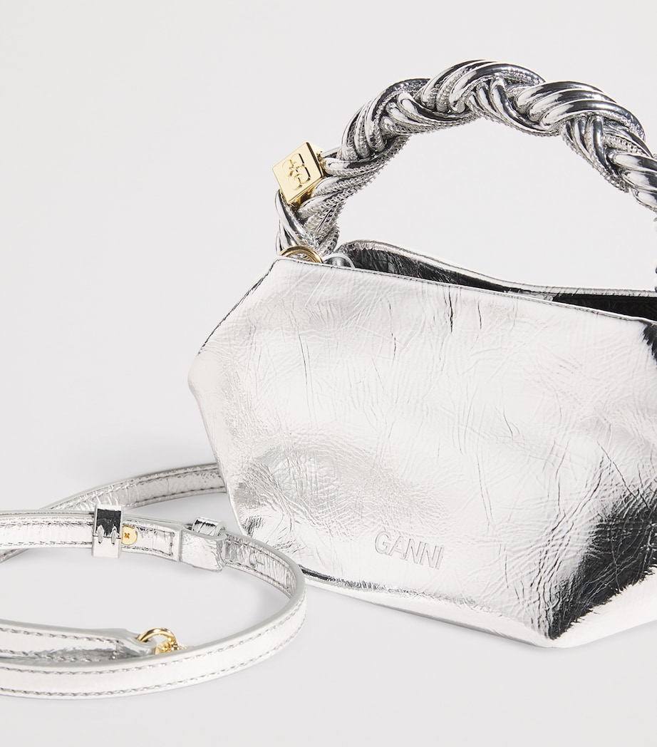 Mini Metallic Bou Top-Handle Bag 018 SILVER Image 6